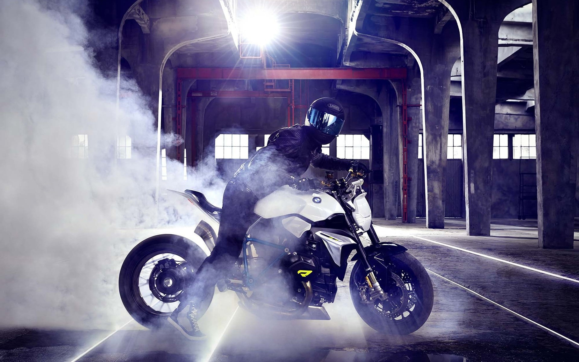 1080P, BMW, motorcycle, Burnout, HD Wallpaper
