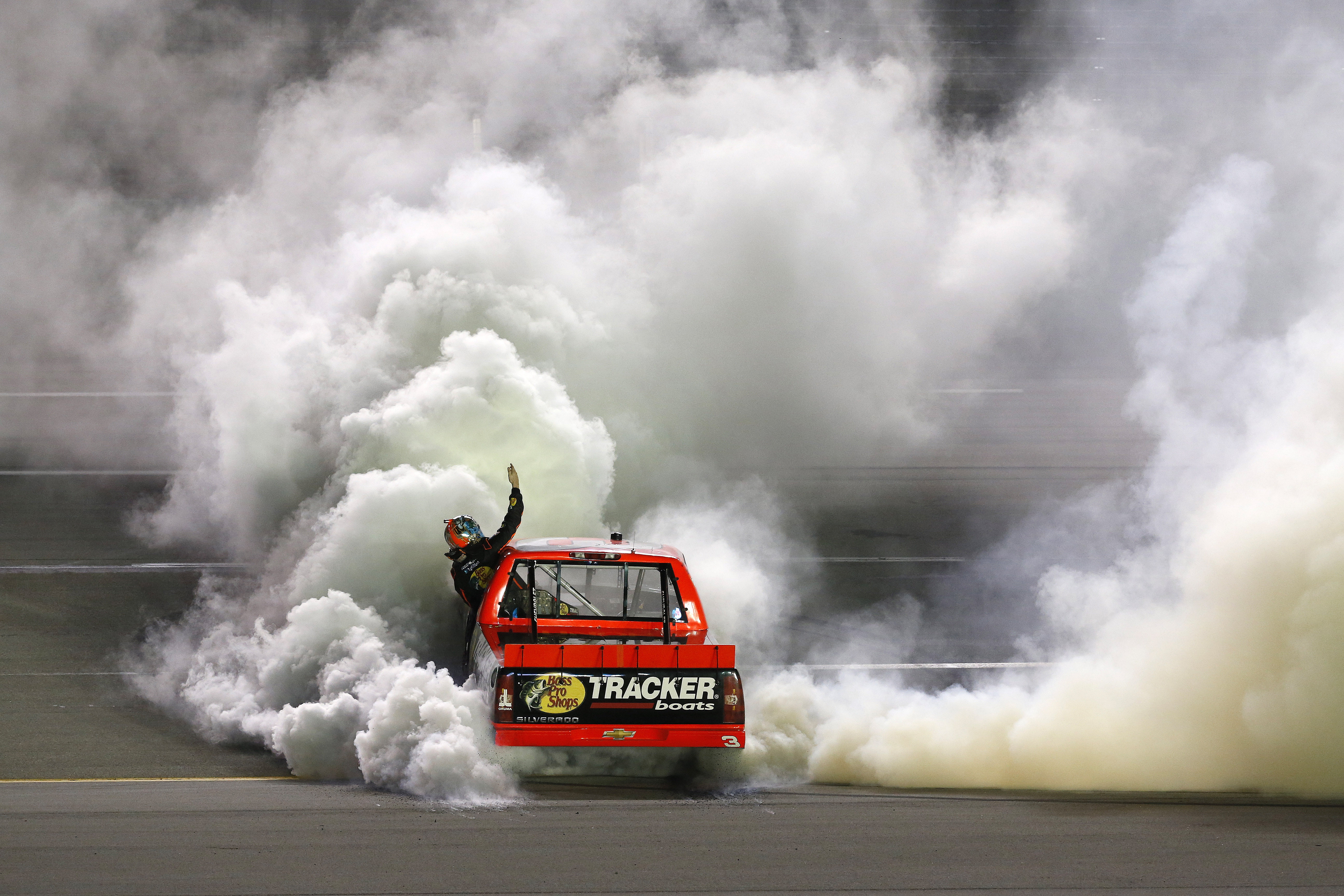 racing, nascar, burnout, 5K, smoke, race, truck, HD Wallpaper