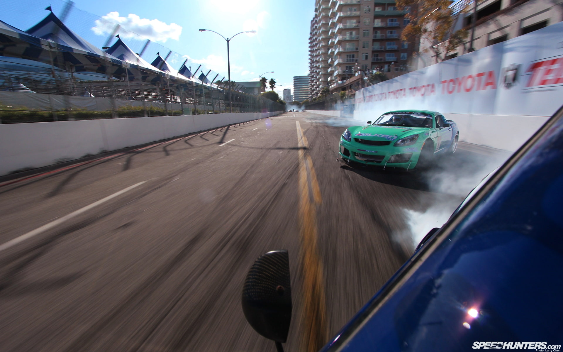 cars, drif, hd, pontiac, race, competition, 1080P, track, solstice, smoke, burnout, road, HD Wallpaper