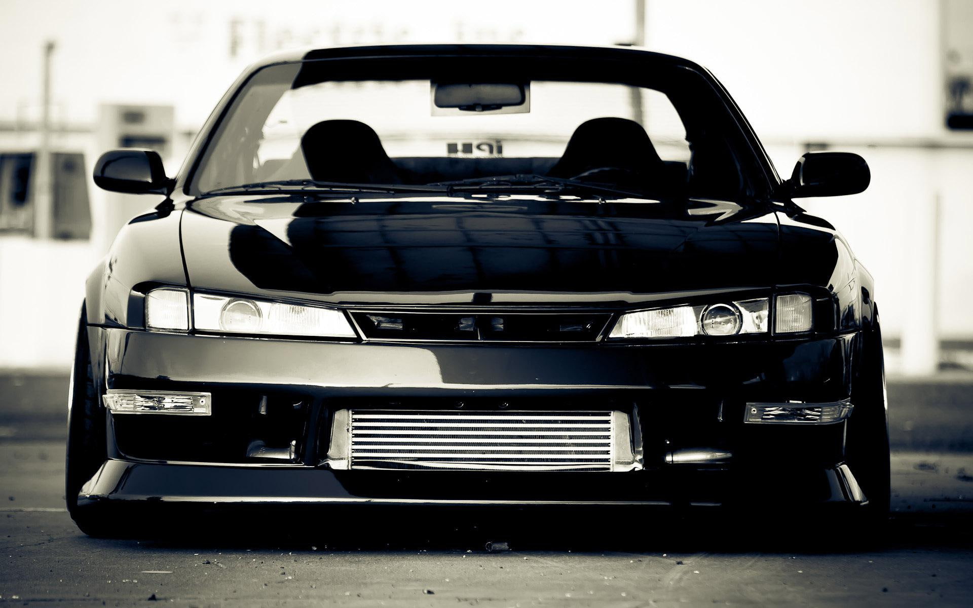 muscle, car, 1920x1200, nissan s14, black, s, cars, 1080P, nissan, HD Wallpaper