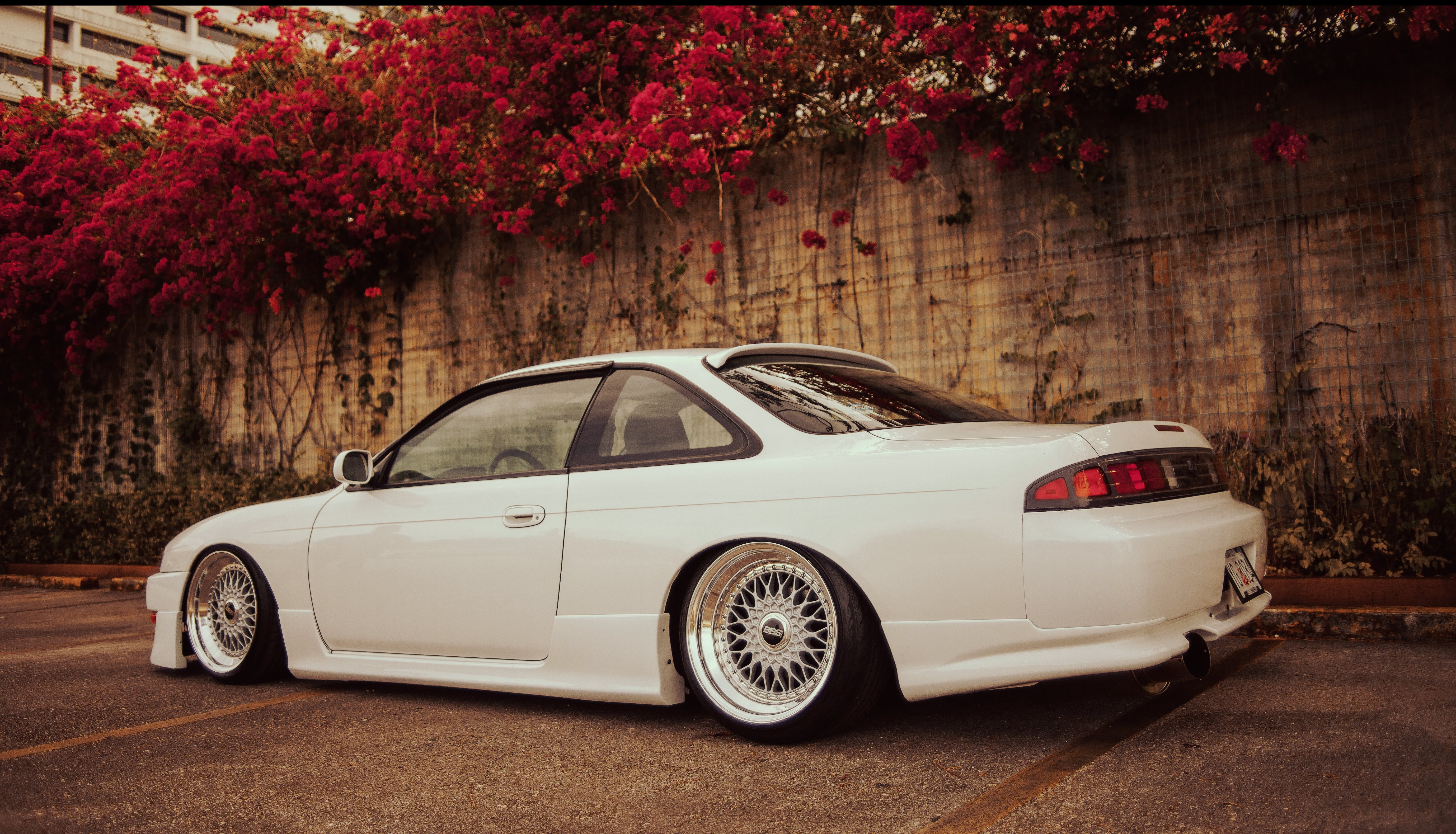 s14, silvia, 5K, 1994, nissan, white, car, HD Wallpaper