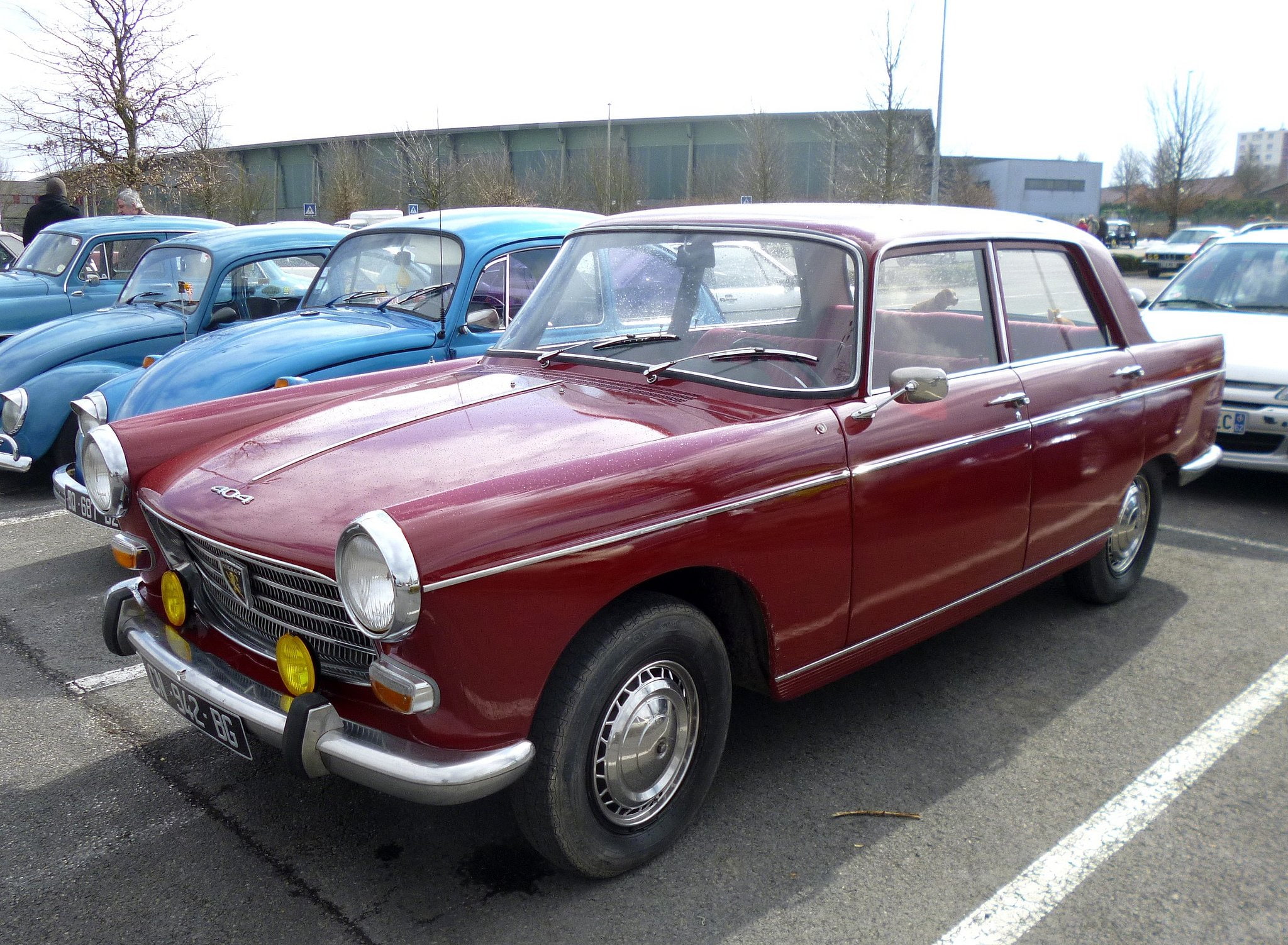404, french, sedan, 1080P, classic, cars, peugeot, HD Wallpaper