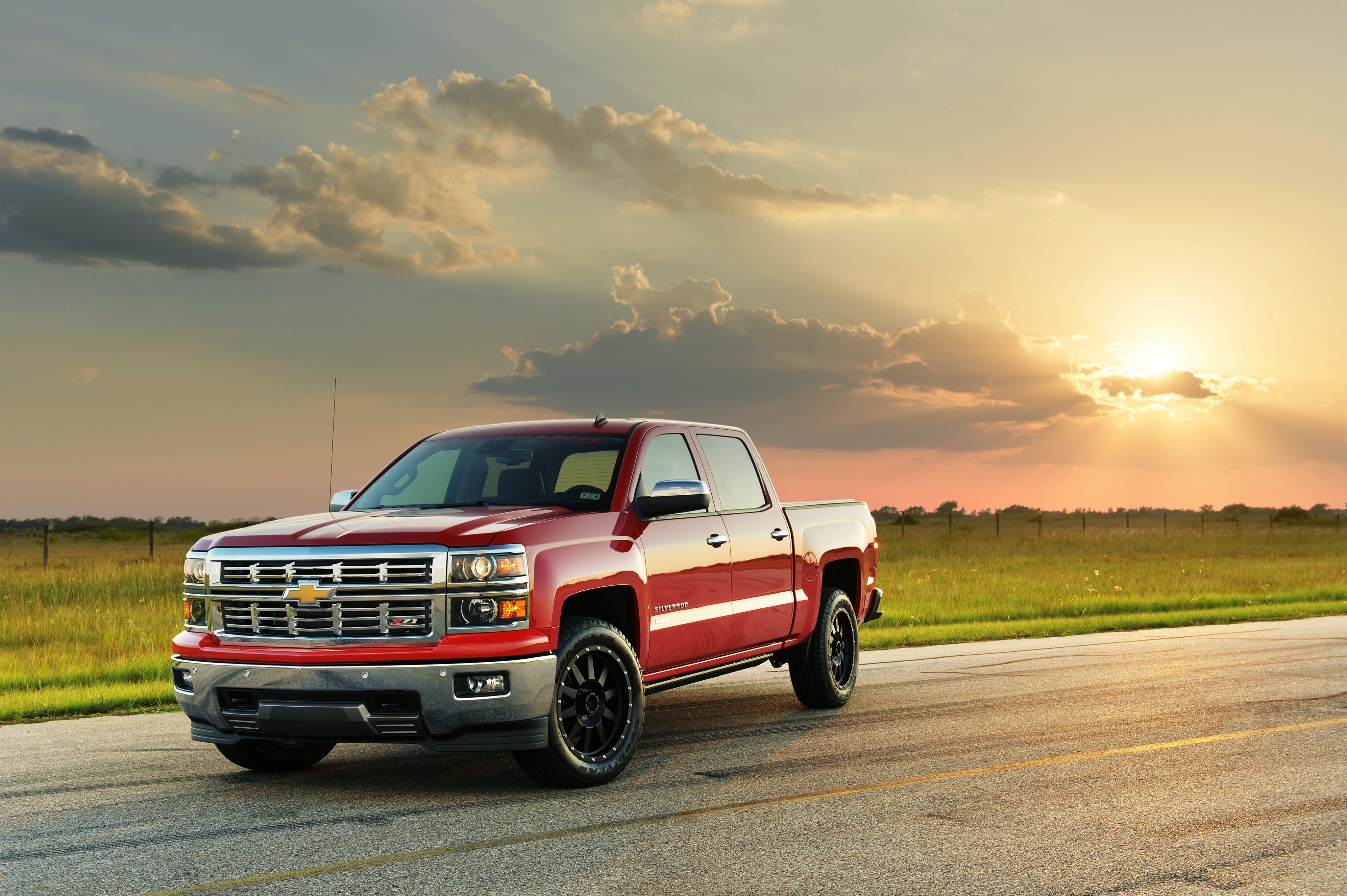 tuning, z71, silverado, hennessey, hpe550, 4K, 2015, muscle, pickup, chevrolet, HD Wallpaper