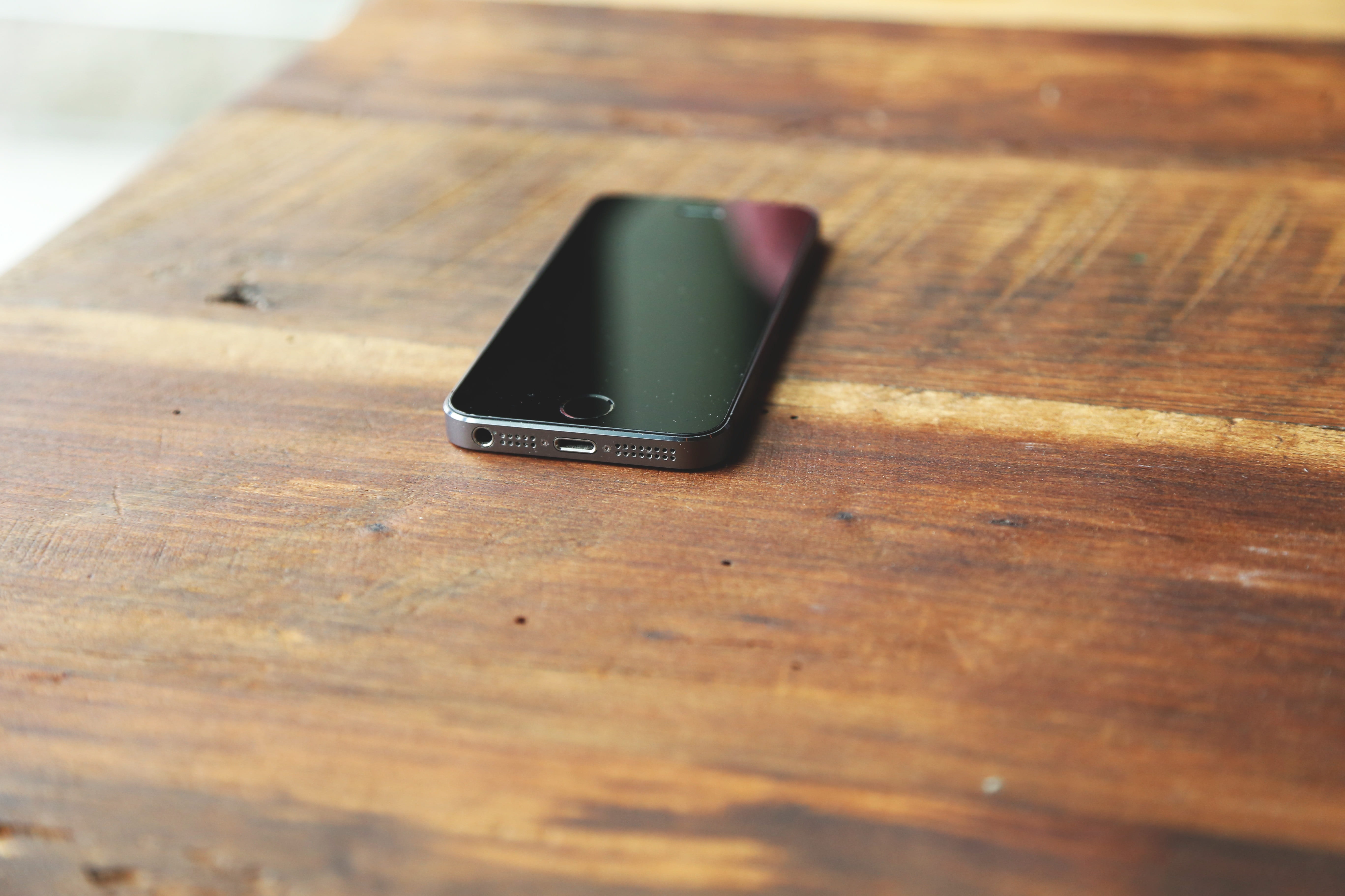 no people, s, selective focus, brown, mobile phone, indoors, connection, portable information device, cellular, wood grain, touchscreen, wireless, smartphone, HD Wallpaper
