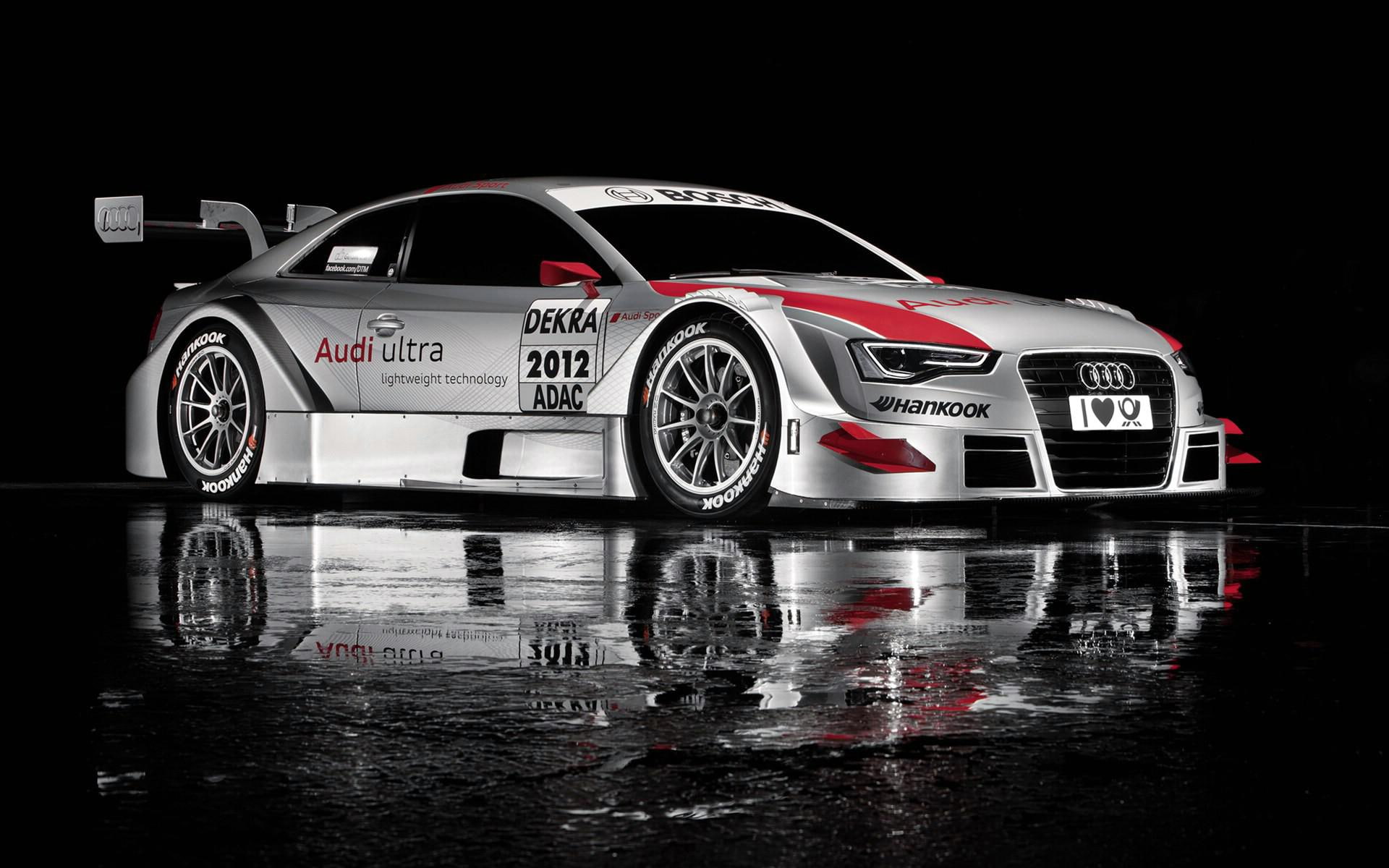 car, gray, audi, cars, red, dtm, 1080P, 2011, race, HD Wallpaper