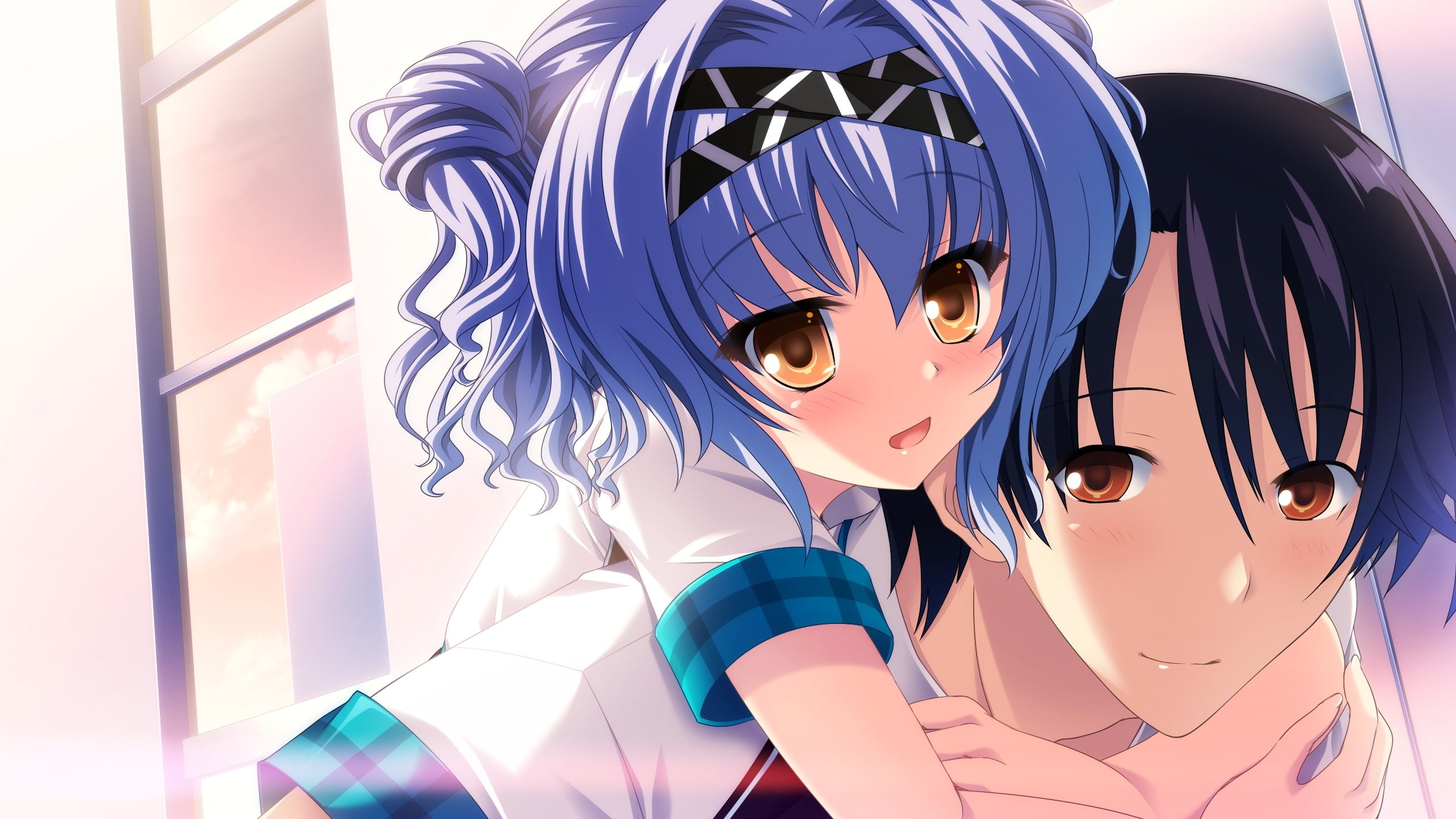 hinata, shirakusa, hayami, piggyback, taiyou, cocoro, mabae, momo, function, pulltop, 2K, HD Wallpaper