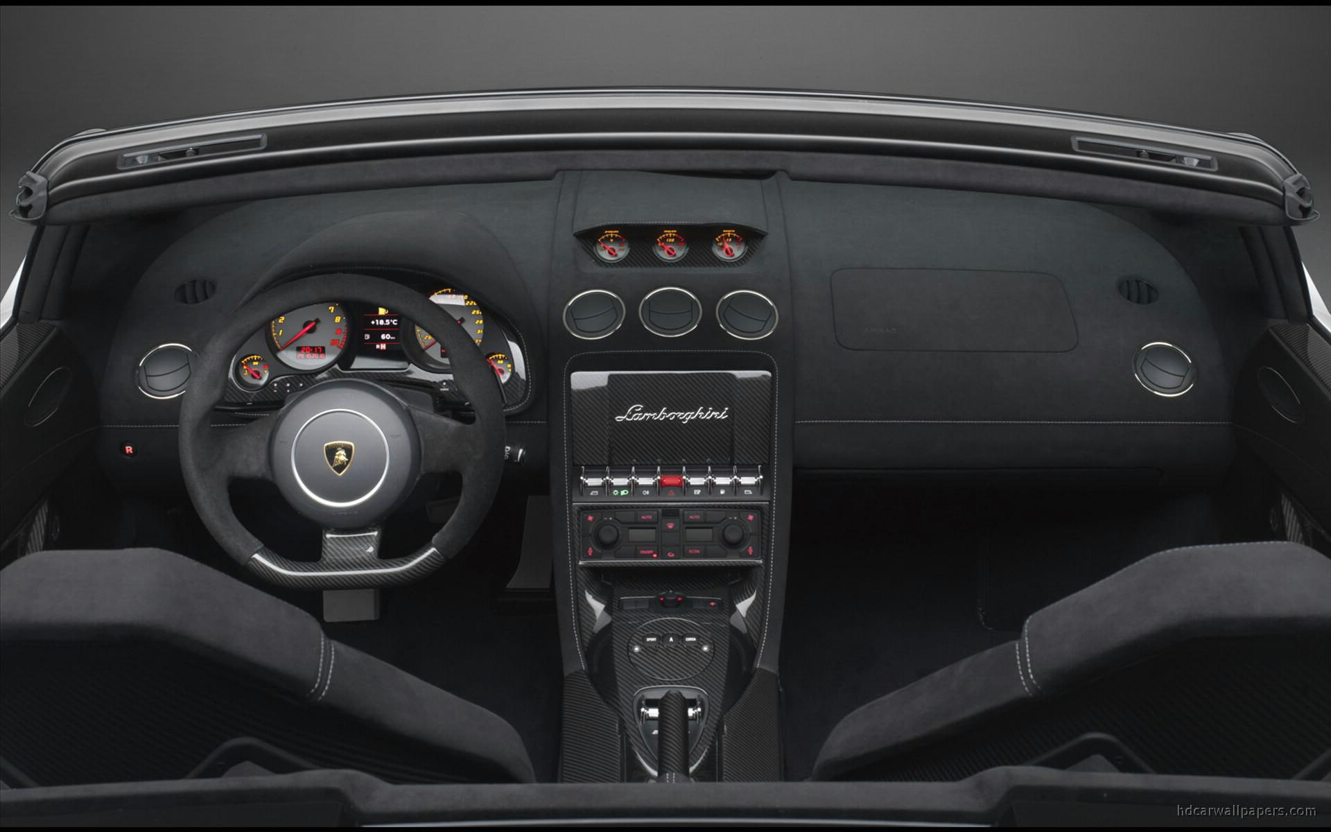 1080P, spyder, 2011, lamborghini, gallardo, lp570, cars, interior, performante, lp, HD Wallpaper