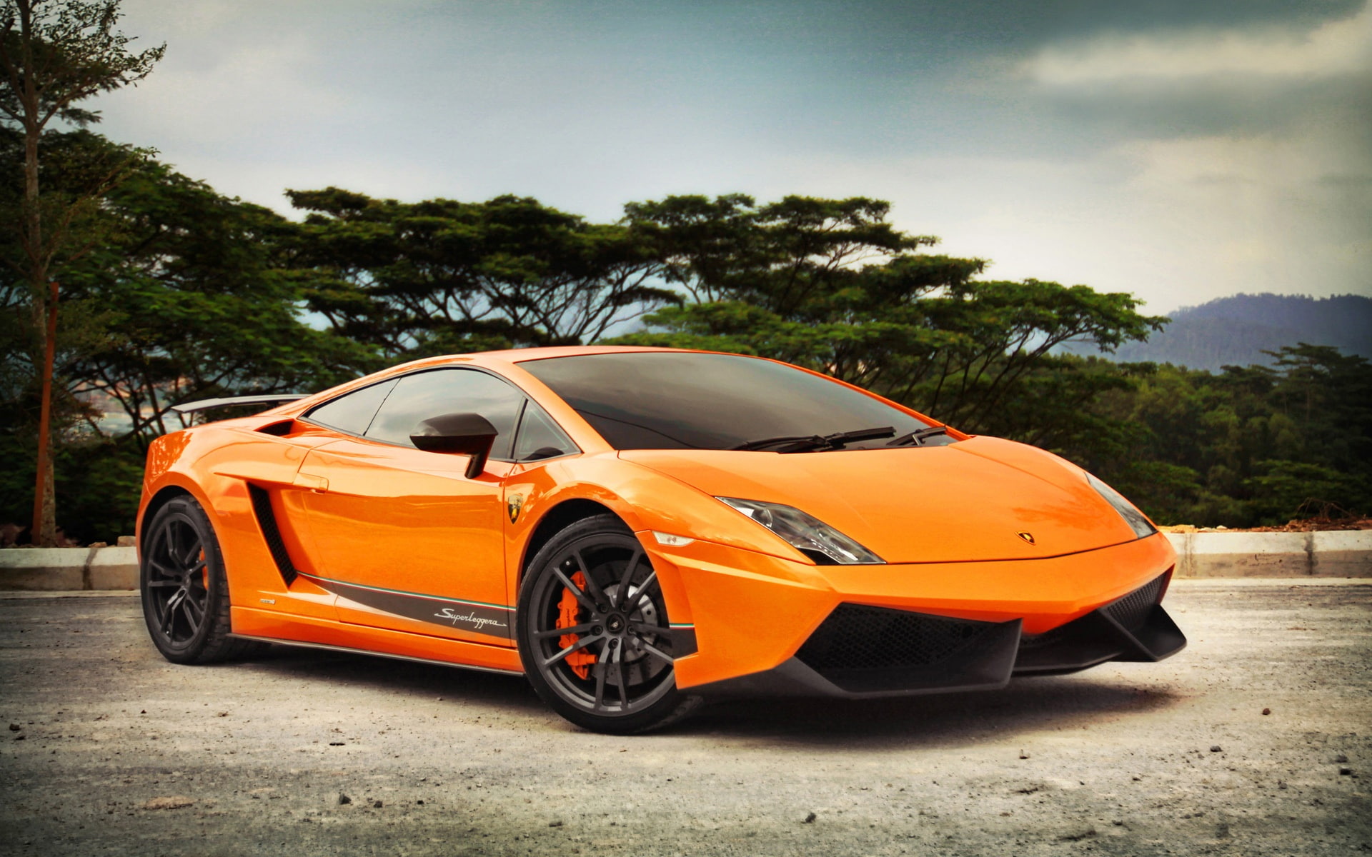 Lamborghini, 1080P, Color, lp, gallardo, Orange, HD Wallpaper