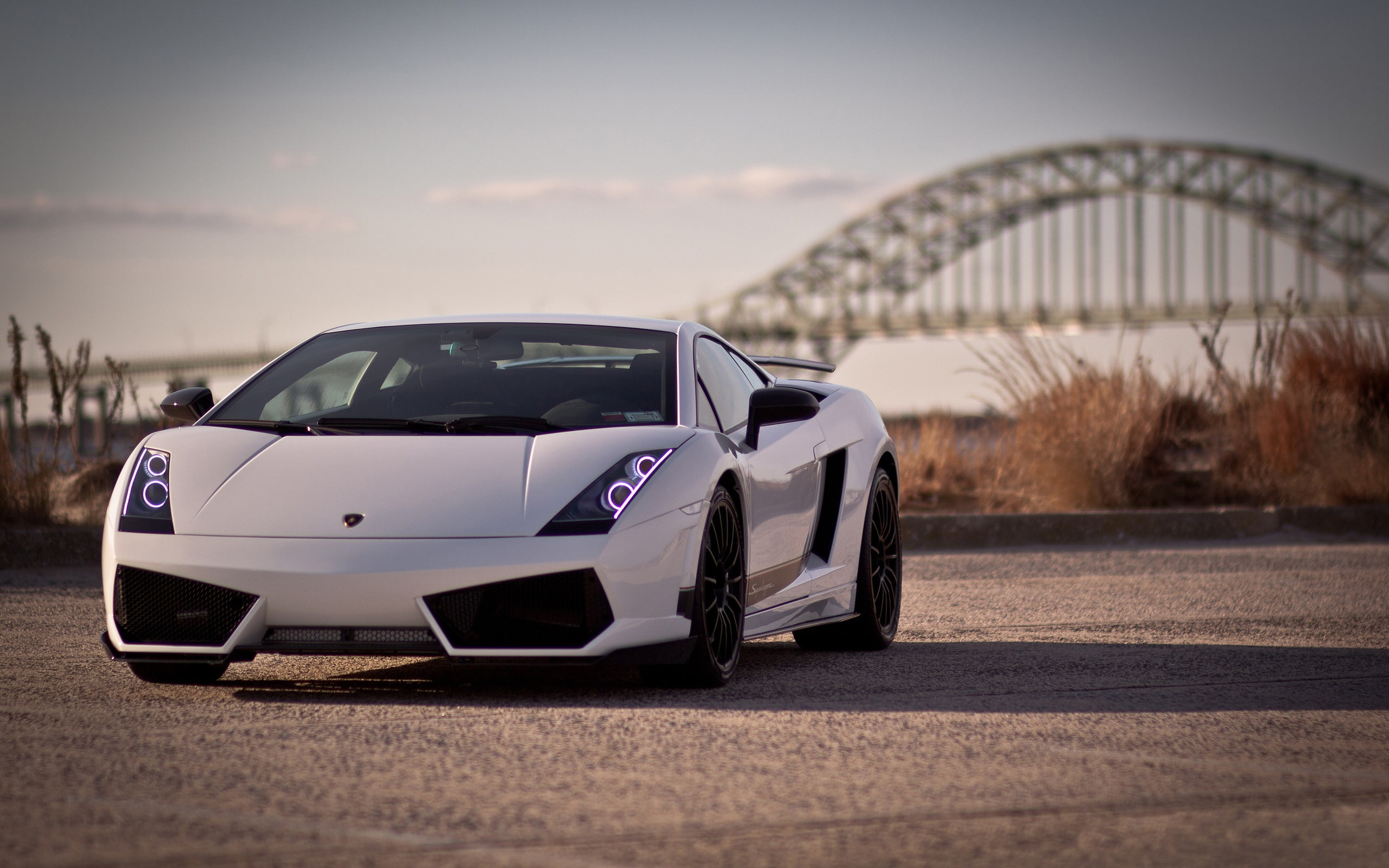 2K, lp, Lamborghini, white, gallardo, close, Photography, HD Wallpaper