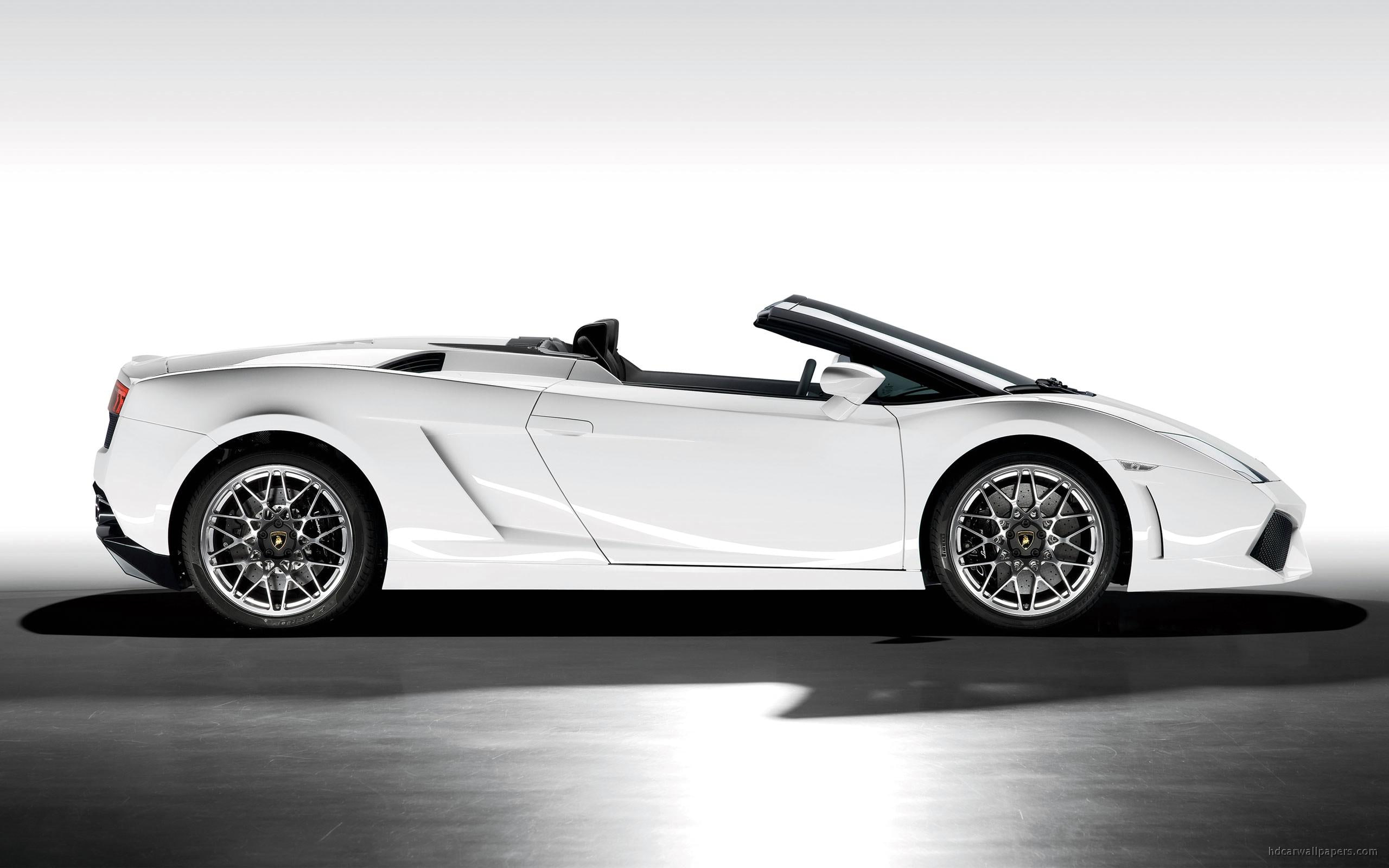 cars, 2K, lp, white, gallardo, ip, lamborghini, spyder, HD Wallpaper