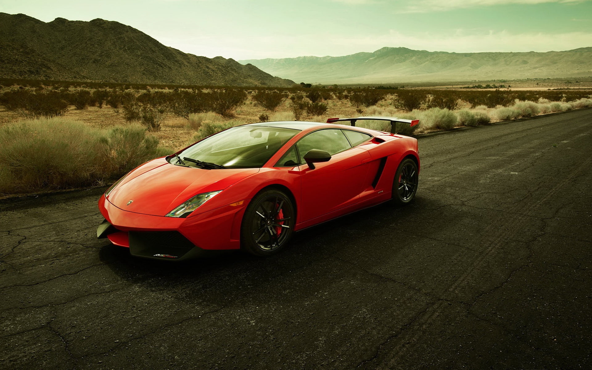 Lamborghini, lp, Road, 1080P, Mountain, Outdoor, gallardo, Red, HD Wallpaper