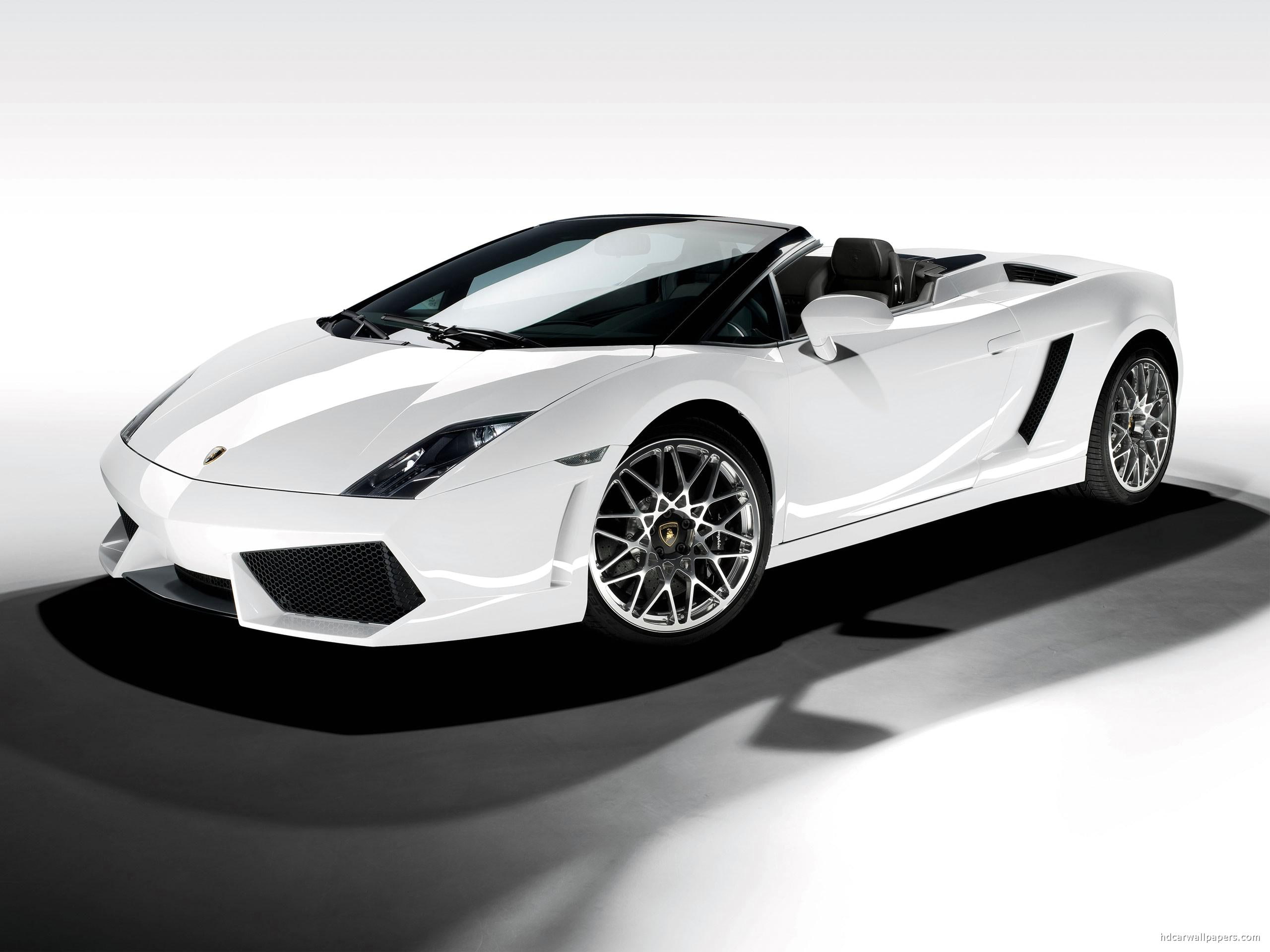 cars, 2K, sports, spyder, lp, convertible, lamborghini, gallardo, white, car, HD Wallpaper