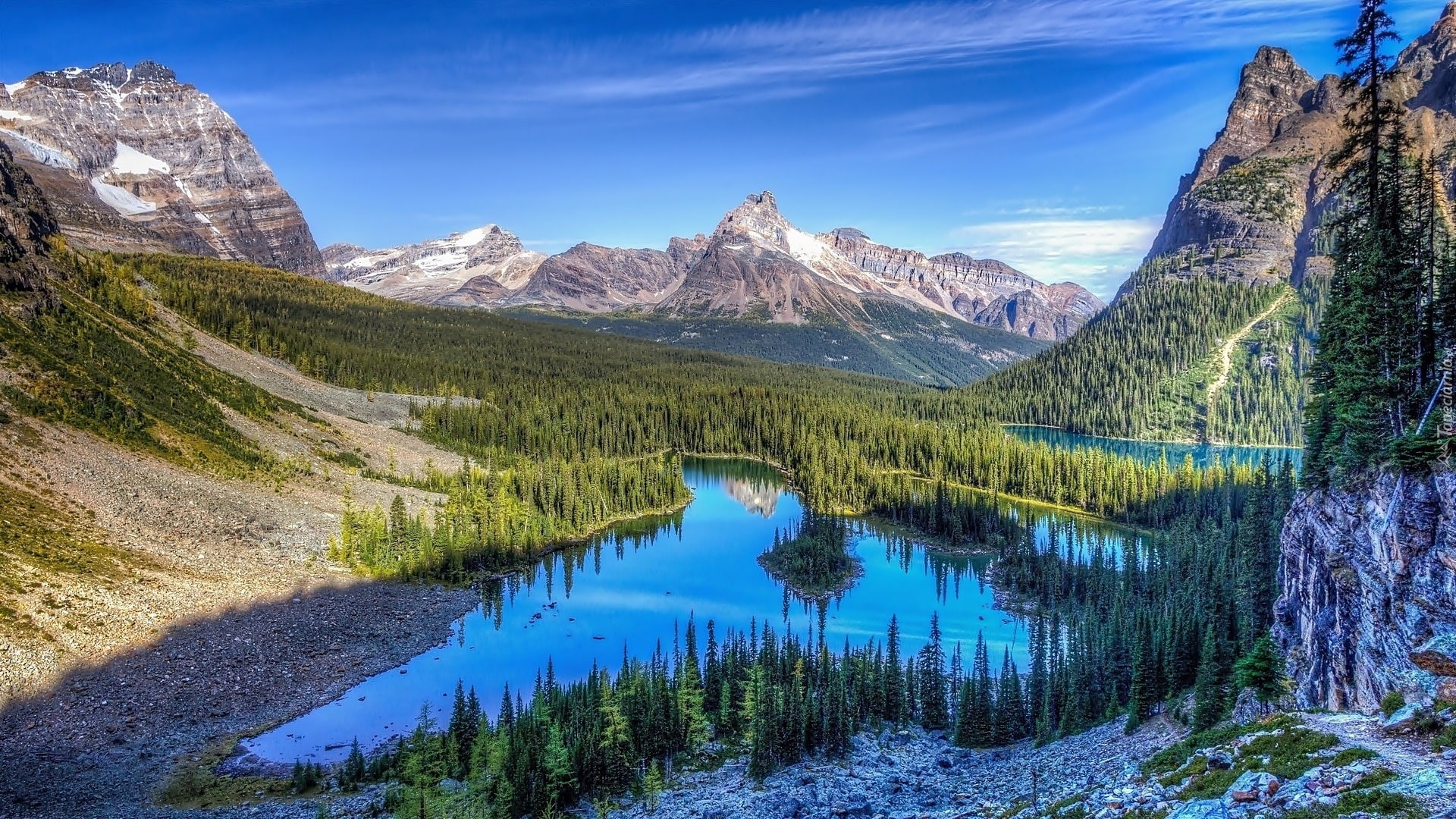 divide, alberta, canada, park, columbia, lake, 1080P, british, desktop, national, banff, province, hd, o, hara, great, HD Wallpaper