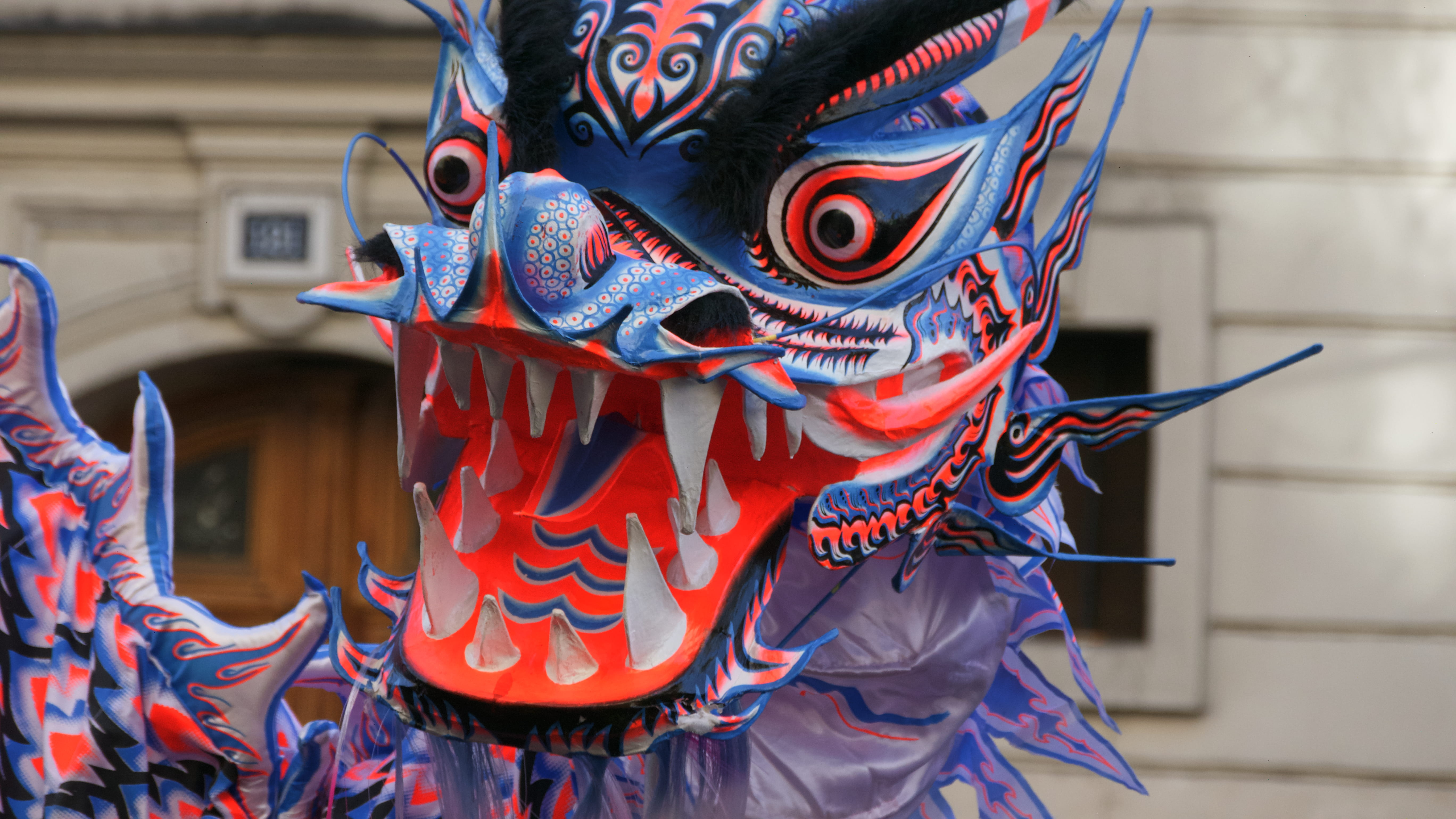 focus on foreground, paris, art, text, animal, chinese, france, mask, label, water, 71 avenue divry, day, event, costume, craft, cosplay, disguise, sticker, HD Wallpaper