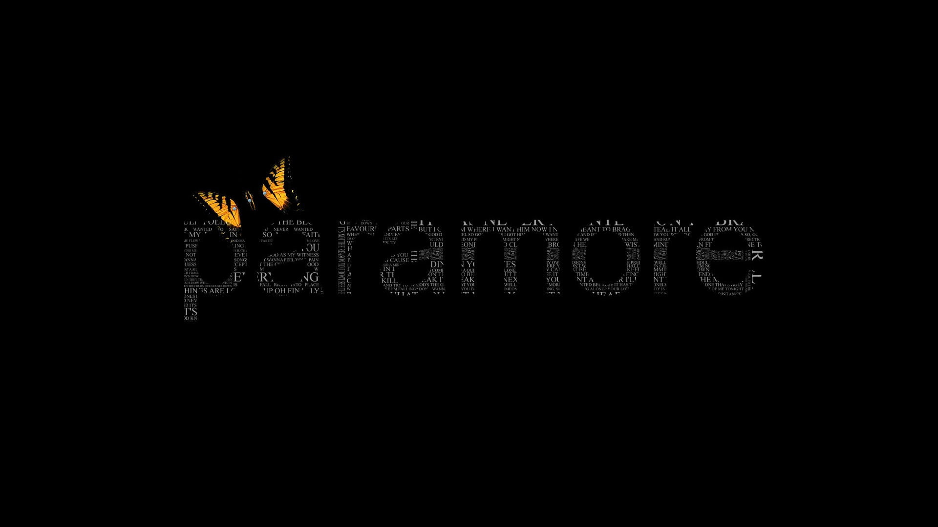 Paramore, typography, 1080P, music, HD Wallpaper