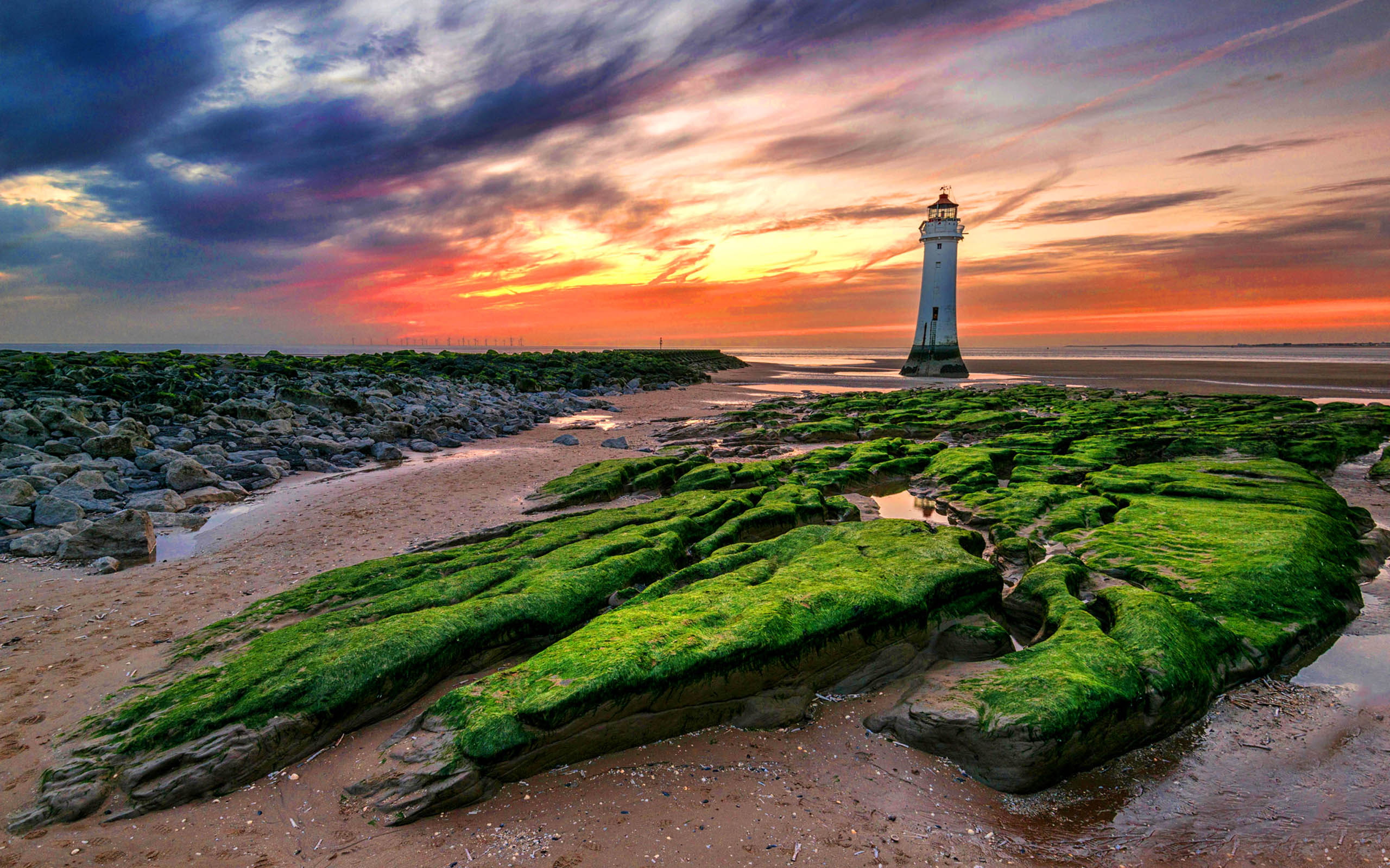 united, desktop, mobile, sunset, kingdom, phones, laptops, lighthouse, 2K, brighton, new, hd, HD Wallpaper