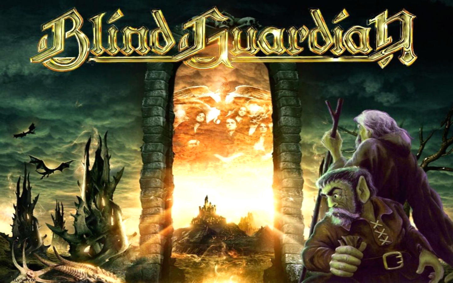 fantasy, heavy, 720P, guardian, dark, blind, cover, album, metal, HD Wallpaper