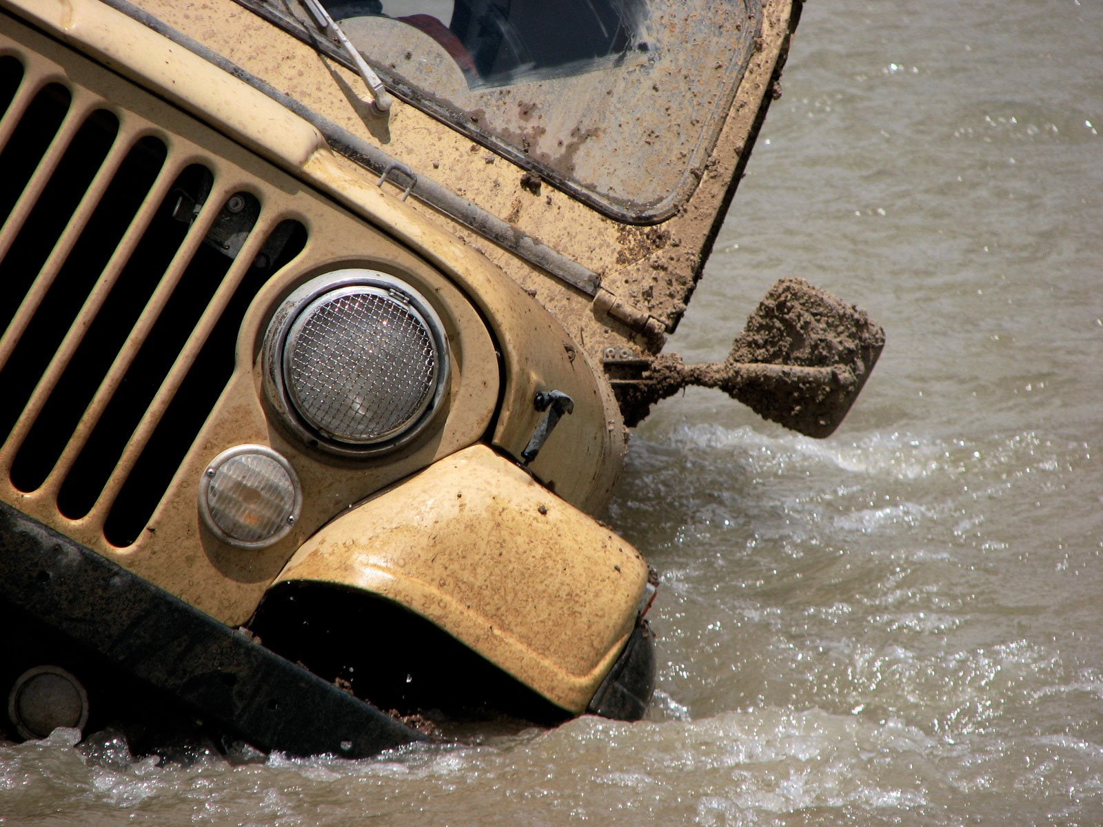 720P, drowning, jeep, HD Wallpaper
