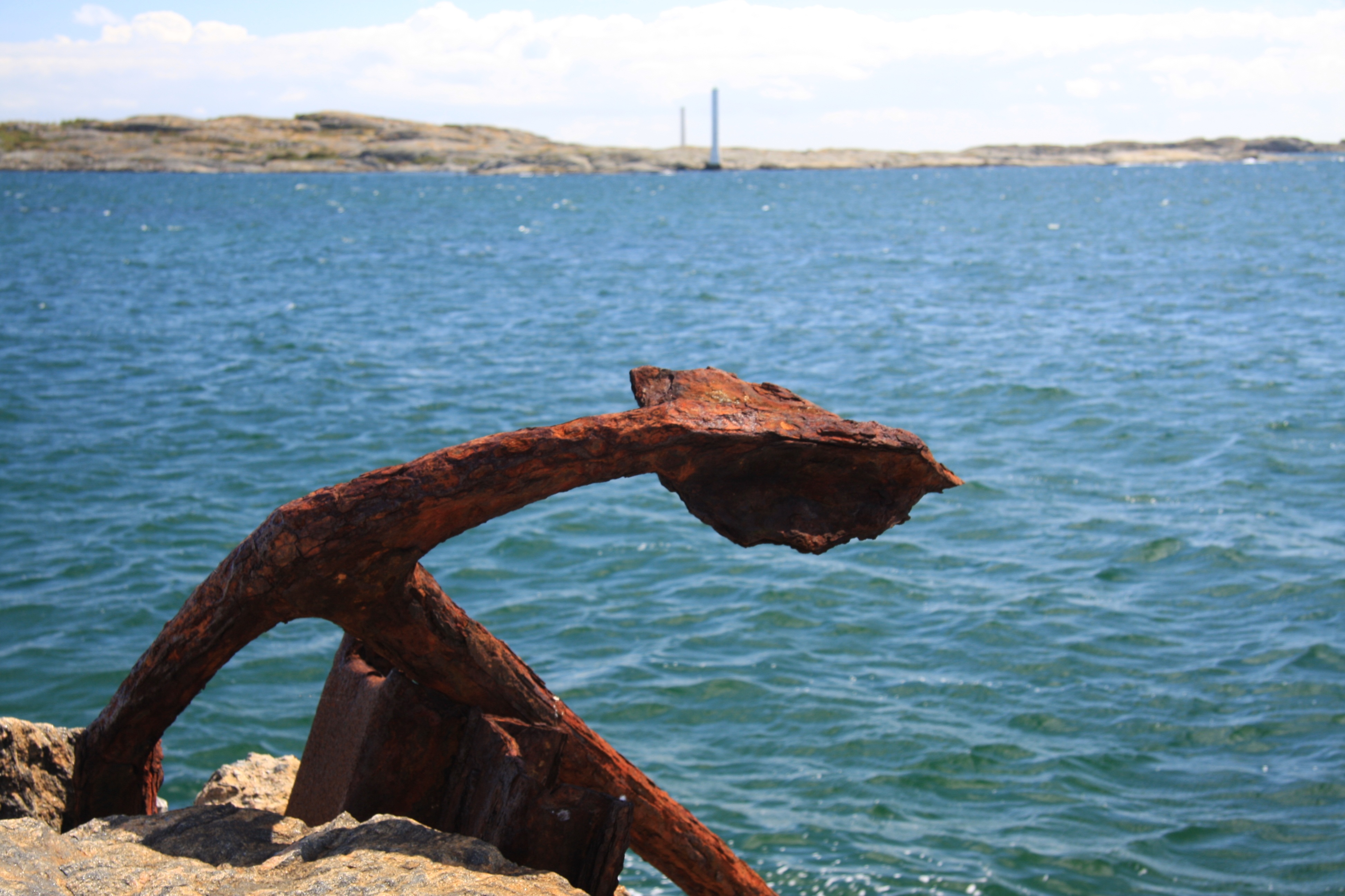 holiday, old, mediterranean, summer, anchor, obsolete, outdoors, 4K, nature, shore, weathered, deterioration, focus on foreground, lake, day, relaxed, HD Wallpaper