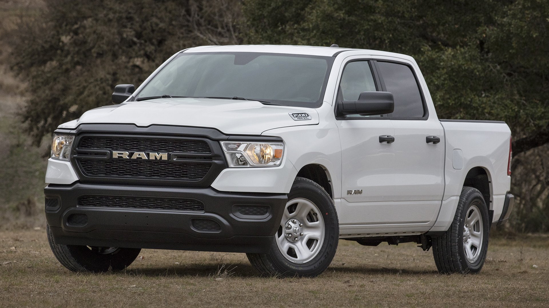 4-Door Truck, Ram 1500 Tradesman, Car, Pickup, White Car, 1080P, Ram 1500, Vehicles, HD Wallpaper