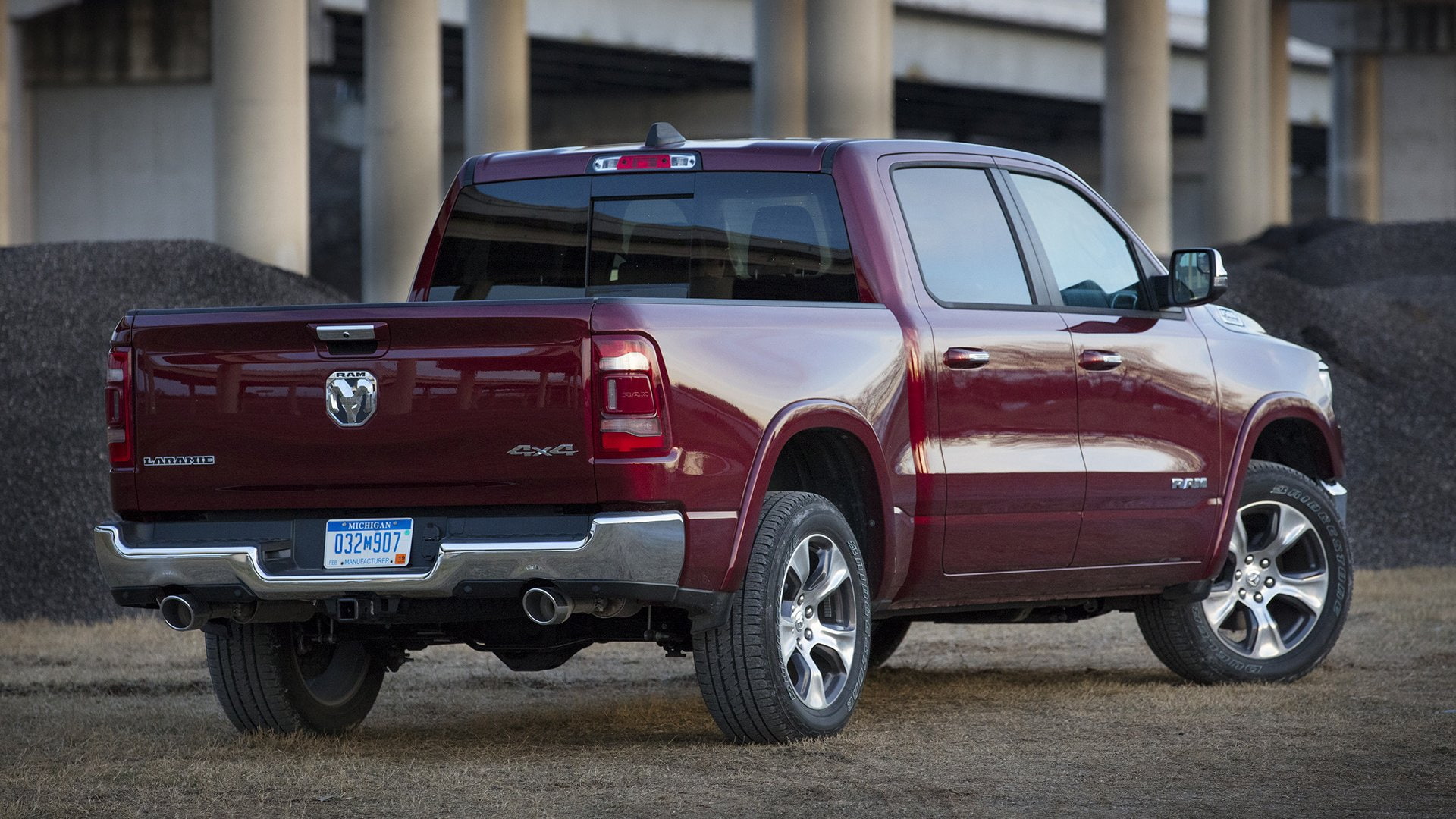 Pickup, Ram 1500, Car, 1080P, Vehicles, Red Car, Ram 1500 Laramie, 4-Door Truck, HD Wallpaper