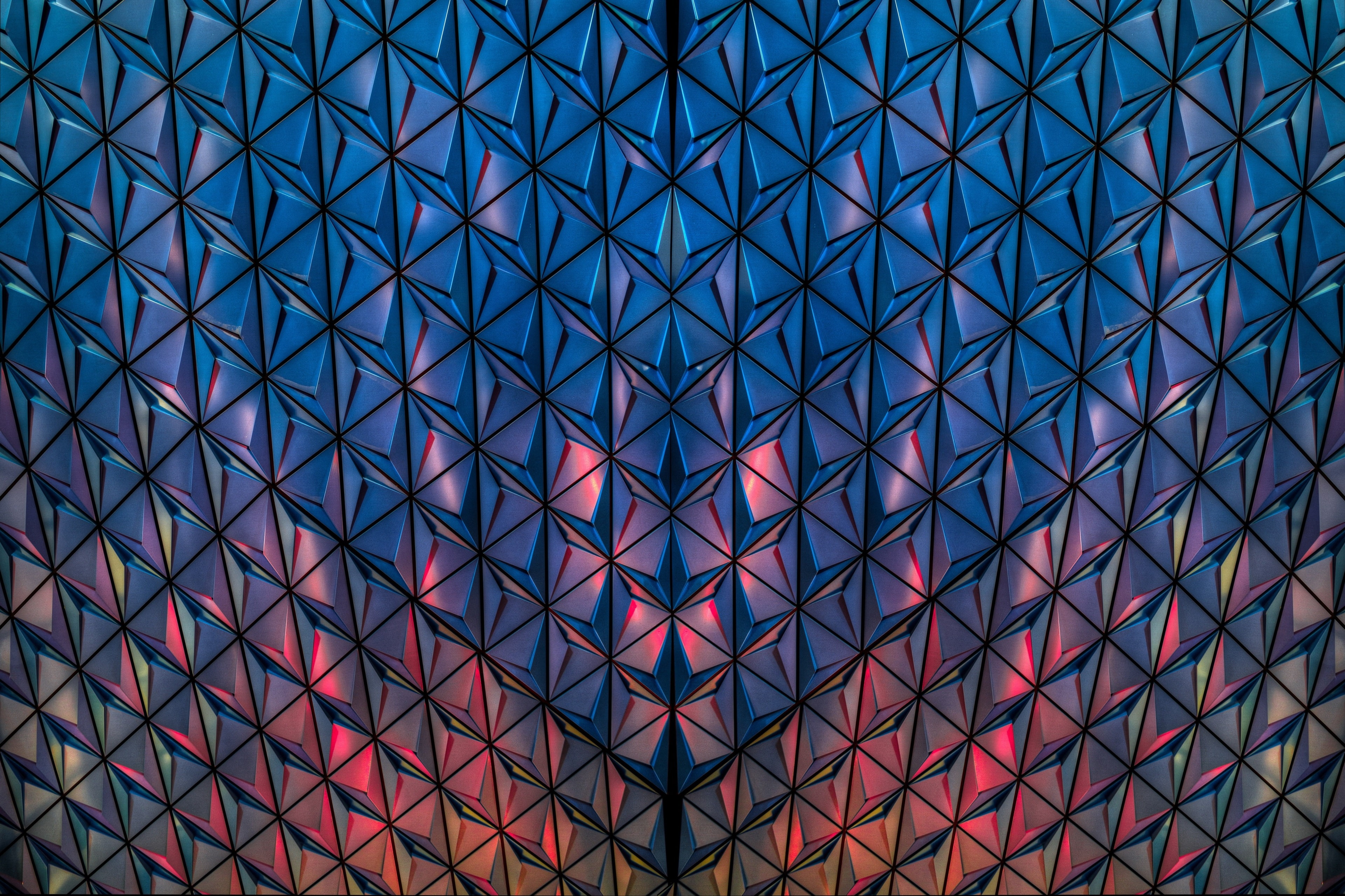 ceiling, textured, shape, built structure, full frame, backgrounds, repetition, no people, modern, low angle view, architecture, day, geometric shape, directly below, HD Wallpaper