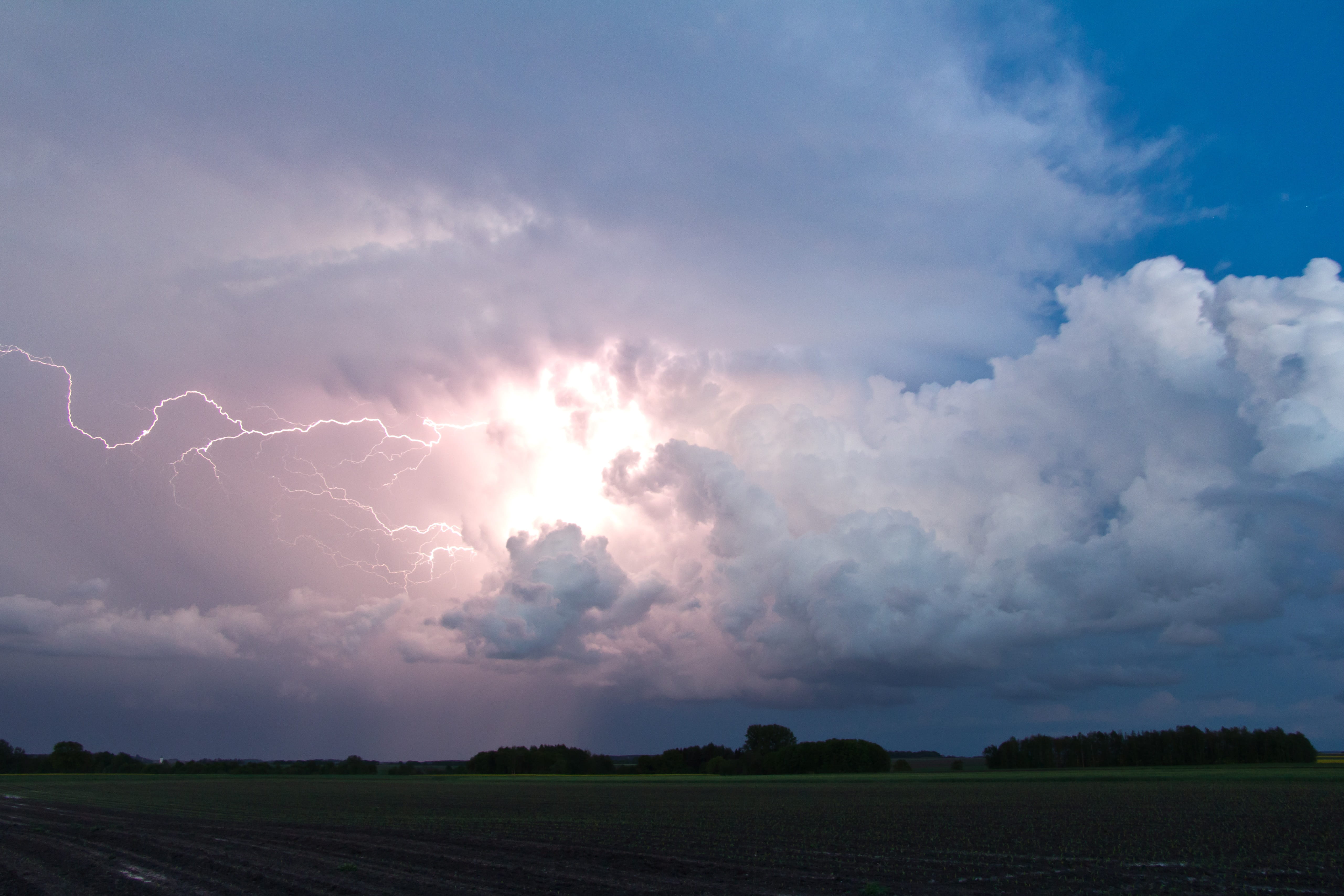 agriculture, storm, power in nature, thunderstorm, climate warming, force of nature, current, rural scene, summer, high voltage, tranquility, cloud - sky, HD Wallpaper