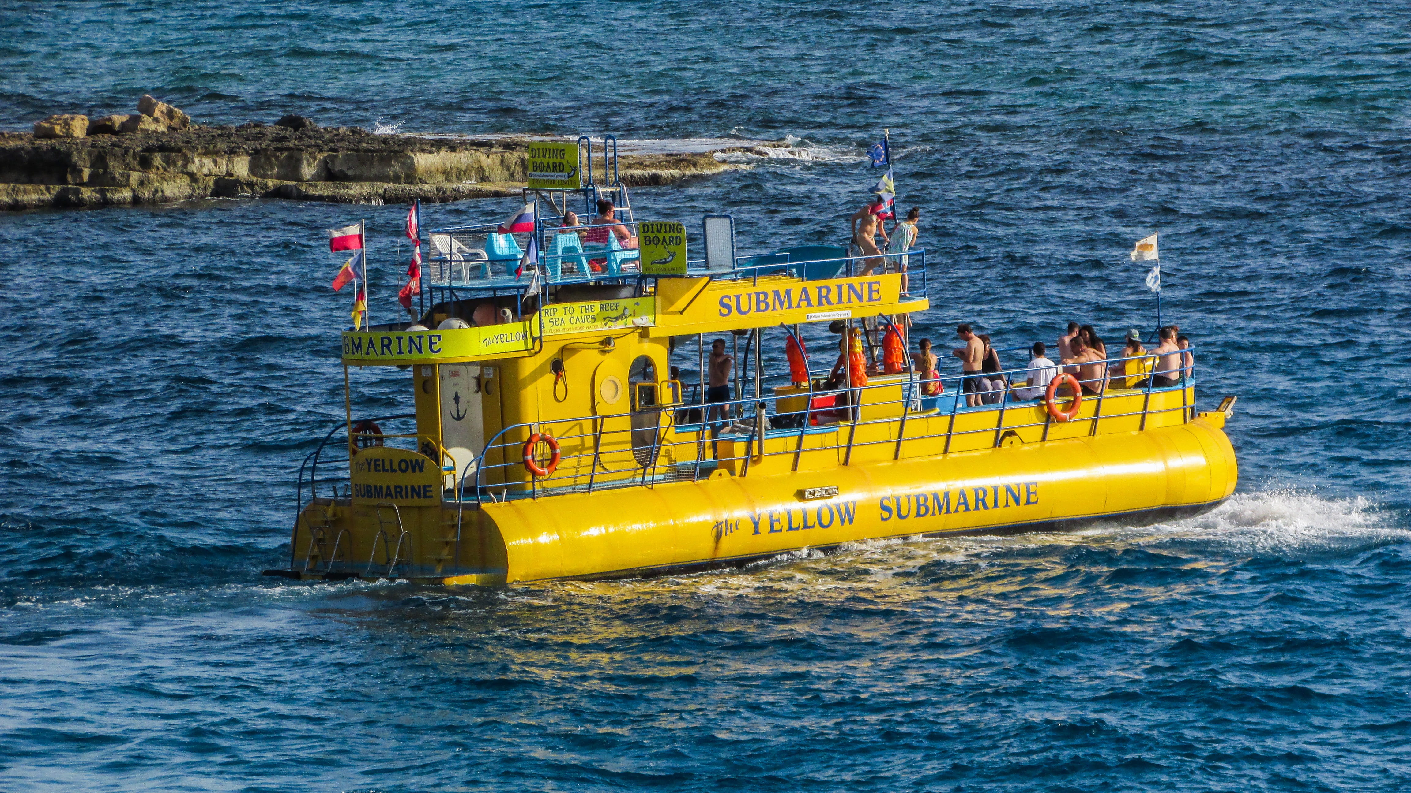 Sea, Tourism, recreation, industry, nautical Vessel, transportation, day, oil Rig, harbor, ayia napa, mode of transportation, rippled, waterfront, Submarine, HD Wallpaper