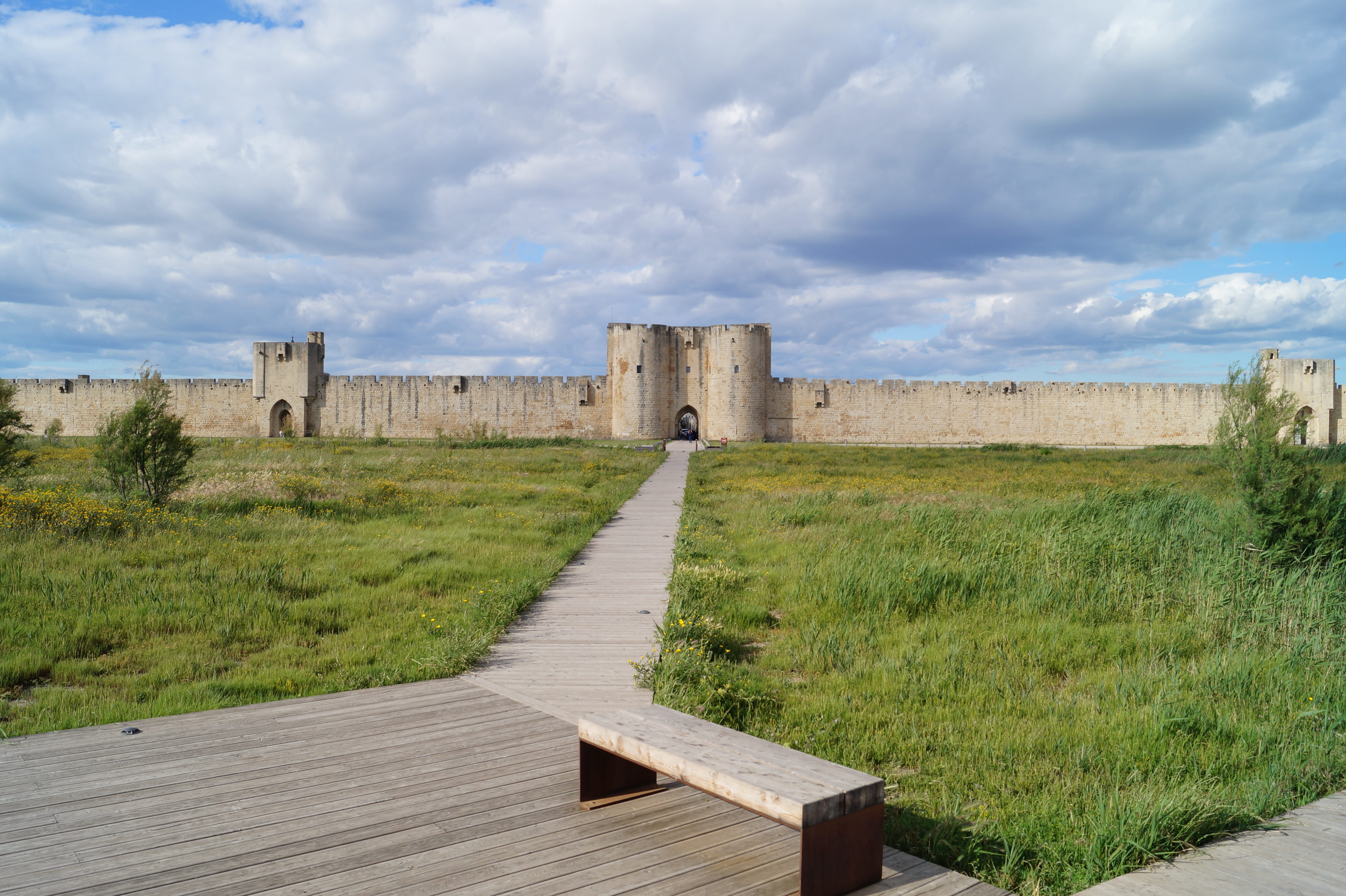 land, camargue, architecture, 5K, scenics - nature, day, tranquil scene, south of france, tranquility, no people, nature, wood - material, ancient, aigues-mortes, HD Wallpaper