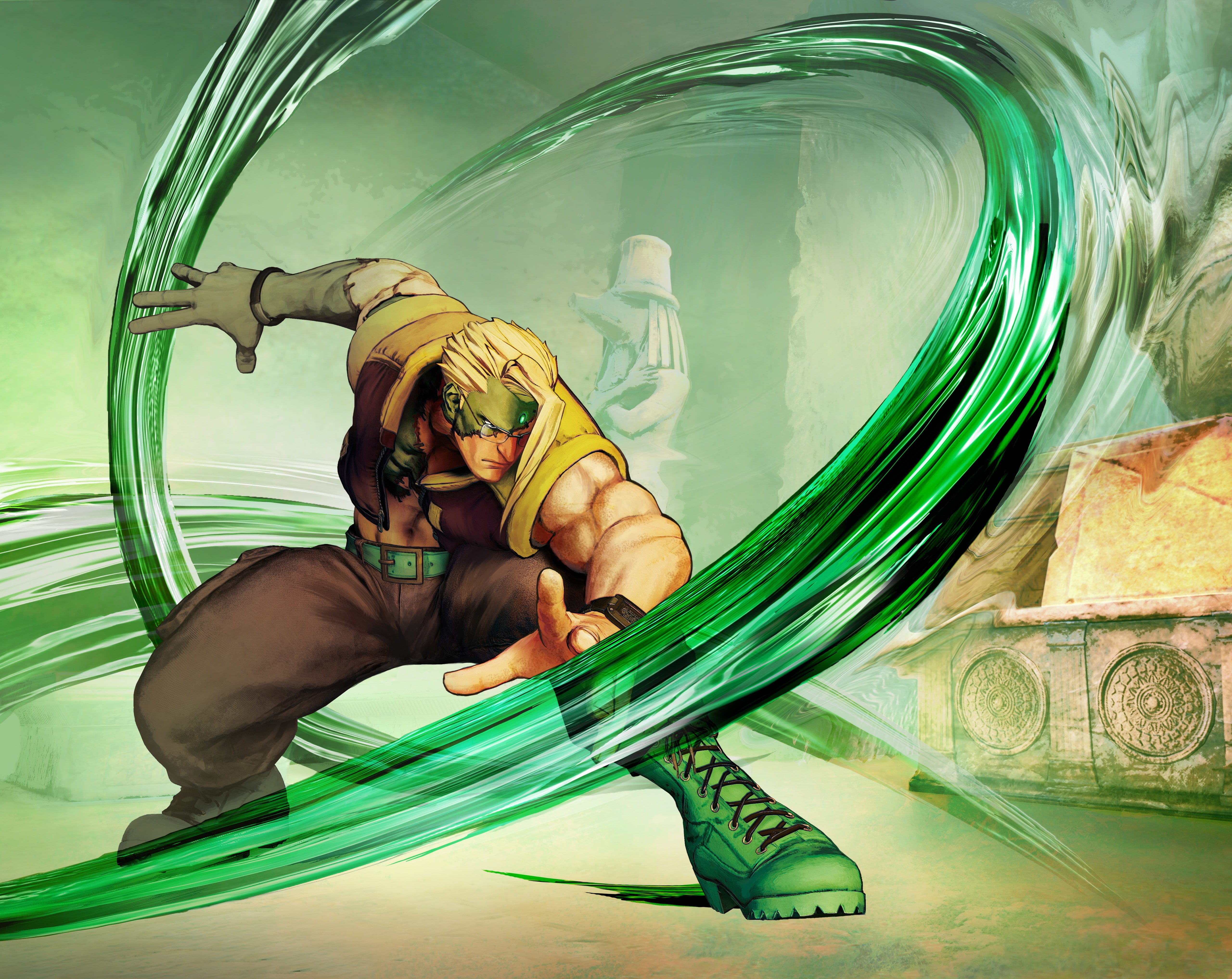 one person, young men, videogame, women, green color, street, emotion, finance, 2016, nash, fighter, females, StreetFighter5, 5K, males, young adult, Game, HD Wallpaper