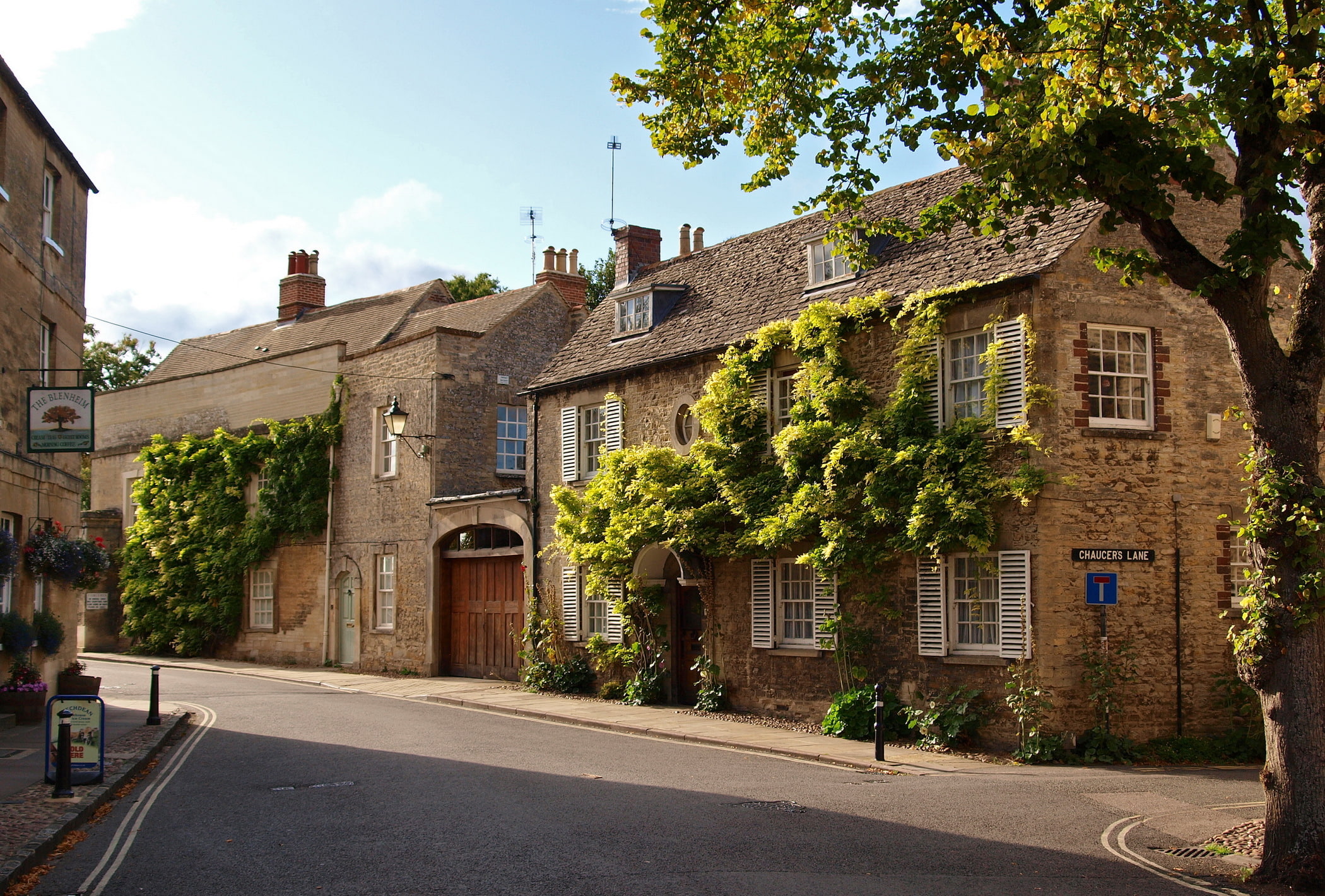 UK, Oxfordshire, the city, 1080P, photo, home, Woodstock, HD Wallpaper