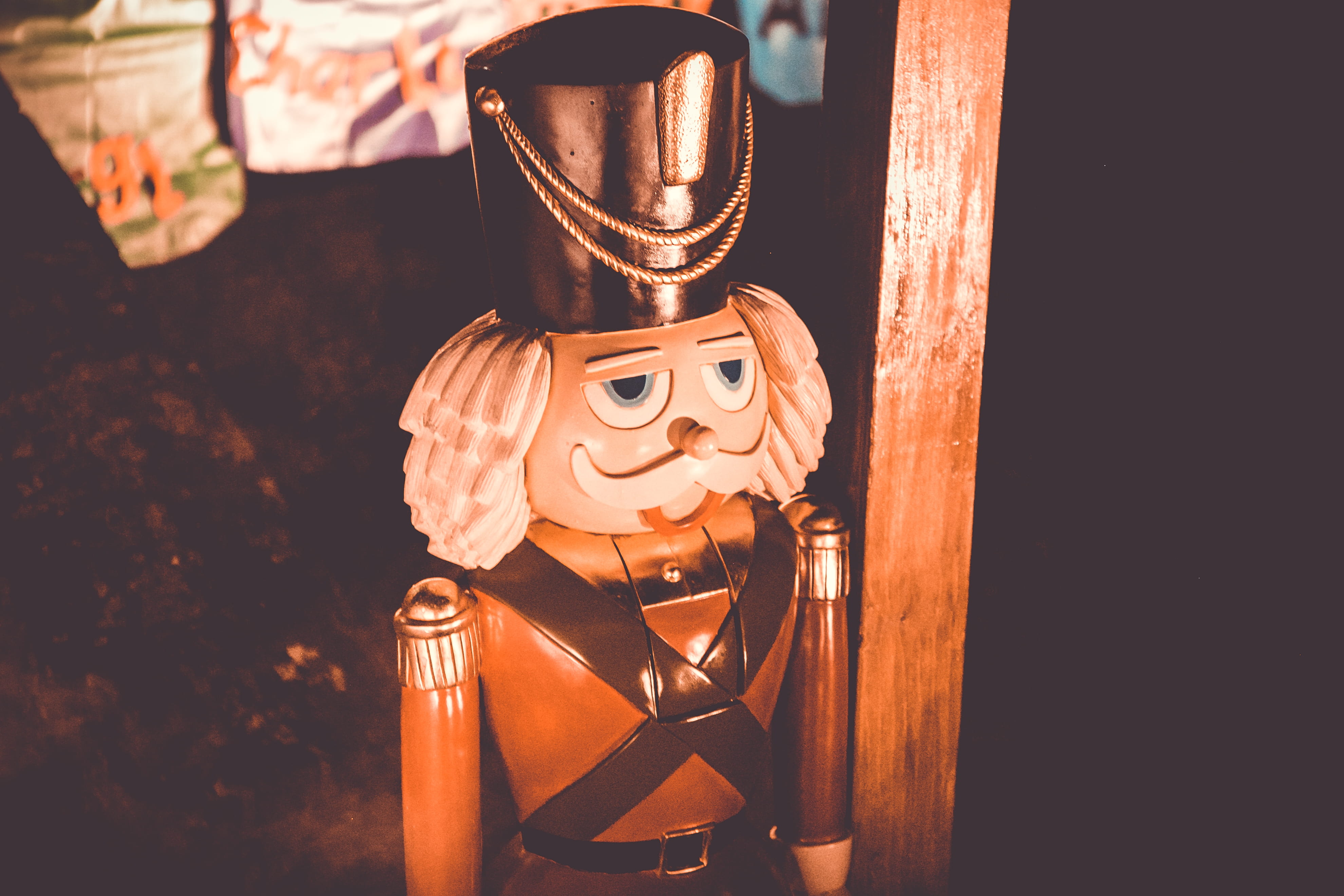 spooky, xmas, mask, solider, horror, christmas, nutcracker, disguise, blenheim palace, no people, male likeness, fear, human skeleton, obscured face, focus on foreground, HD Wallpaper