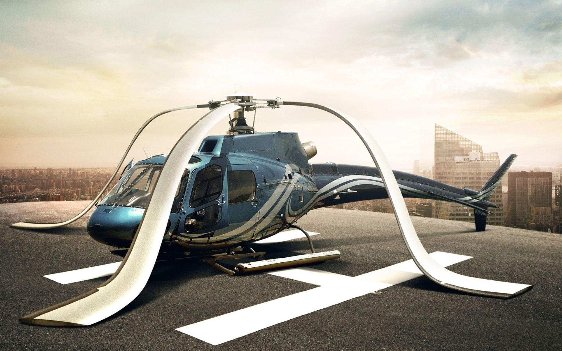 the trick, descended, mood, the sky, helicopter, deprecia, 1080P, blades, HD Wallpaper