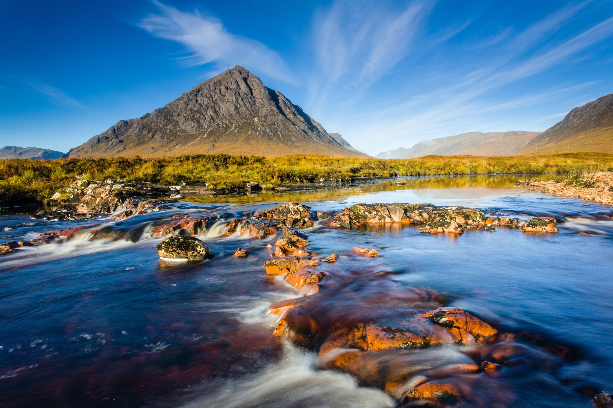 lake, travel, sun, sunlight, wilderness Area, no People, yellow, mountain Peak, ice, mountain Range, idyllic, stones, summer, winter, sky, tranquility, HD Wallpaper