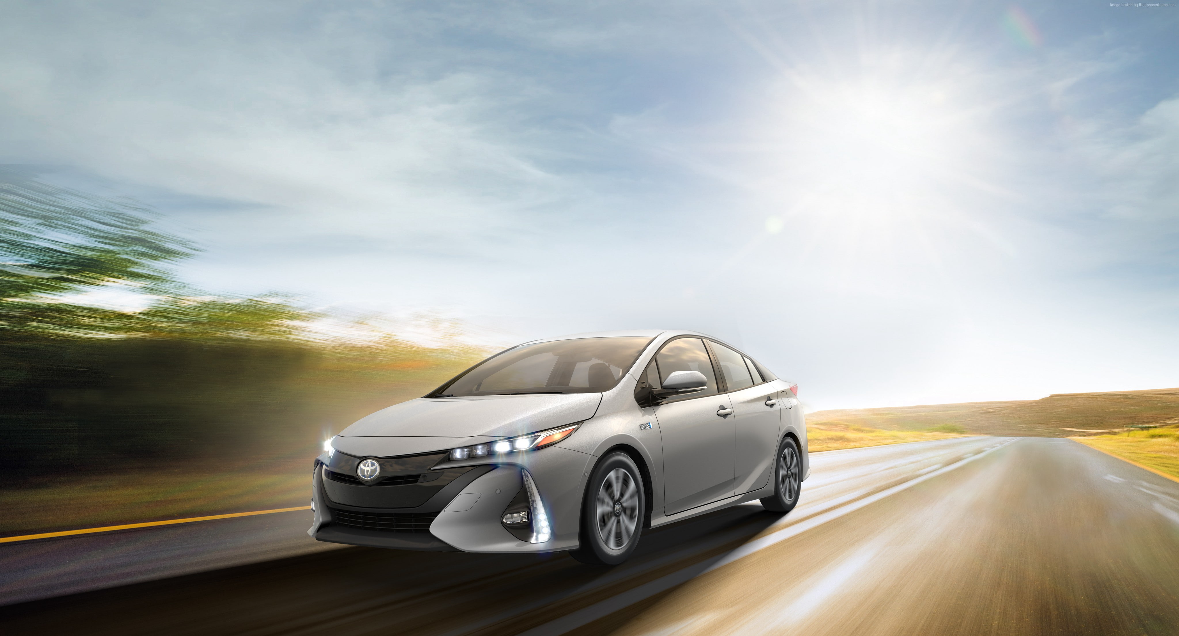 4K, sedan, NYIAS 2016, Toyota Prius Prime, HD Wallpaper