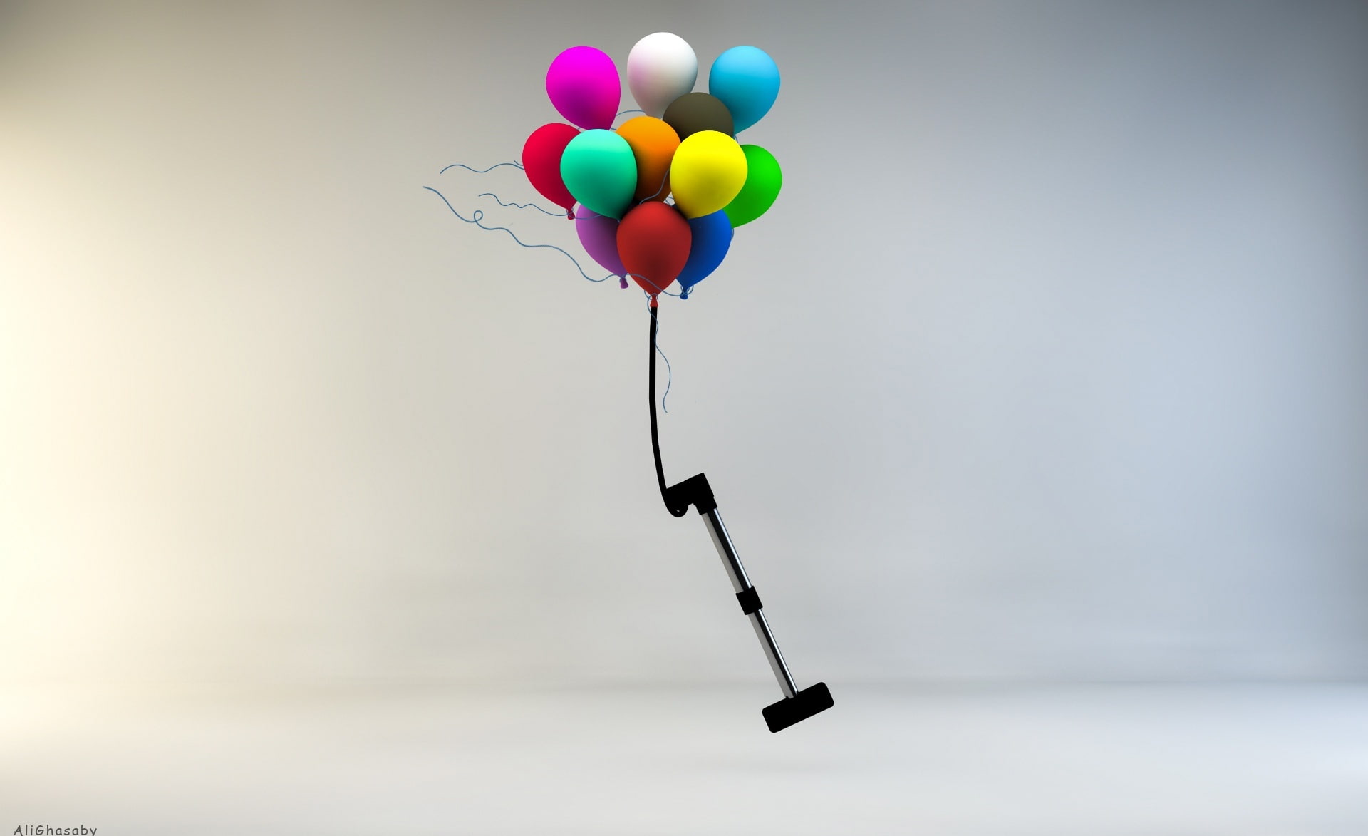 no people, 1080P, cinema4d, fragility, balloon, white background, gray, positive emotion, multi colored, string, studio shot, pump, bunch, Artistic, color, HD Wallpaper