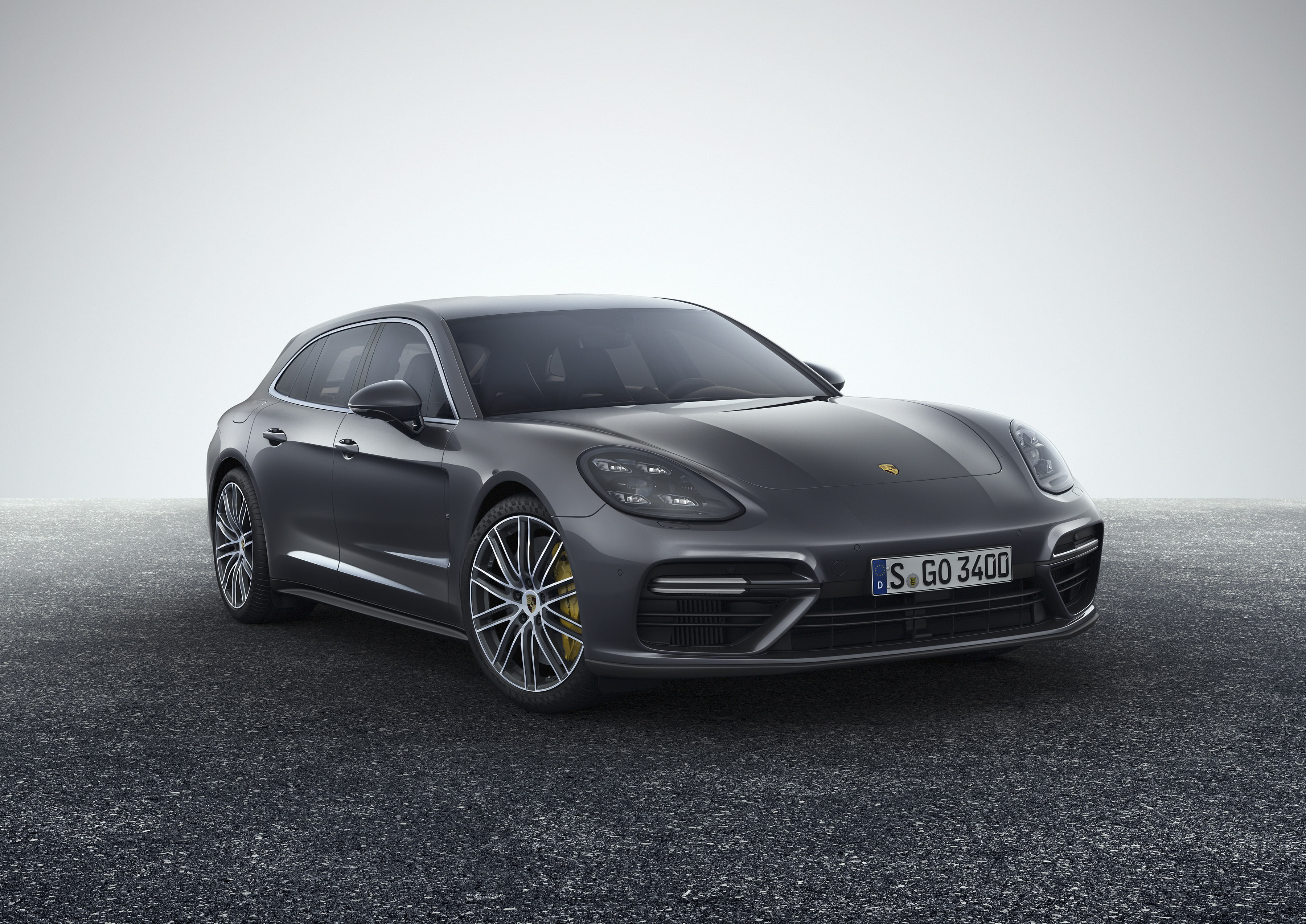 wheel, Porsche Panamera Turbo Sport Turismo, 2018, studio shot, wealth, convertible, mode of transportation, luxury, transportation, copy space, land vehicle, HD Wallpaper