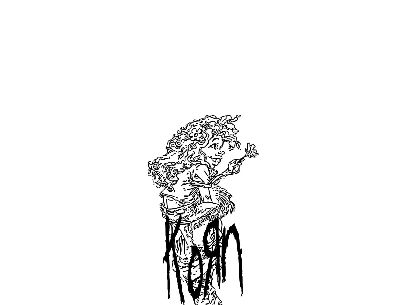 720P, creativity, indoors, cut out, male likeness, art and craft, korn, representation, drawing - art product, paper, white background, no people, copy space, HD Wallpaper