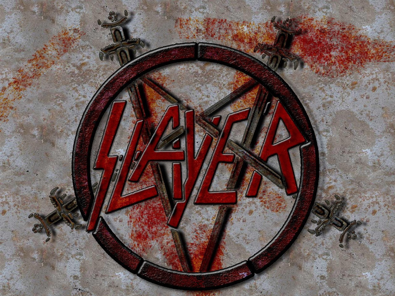 Slayer, logo, 720P, slaver, Band (Music), HD Wallpaper
