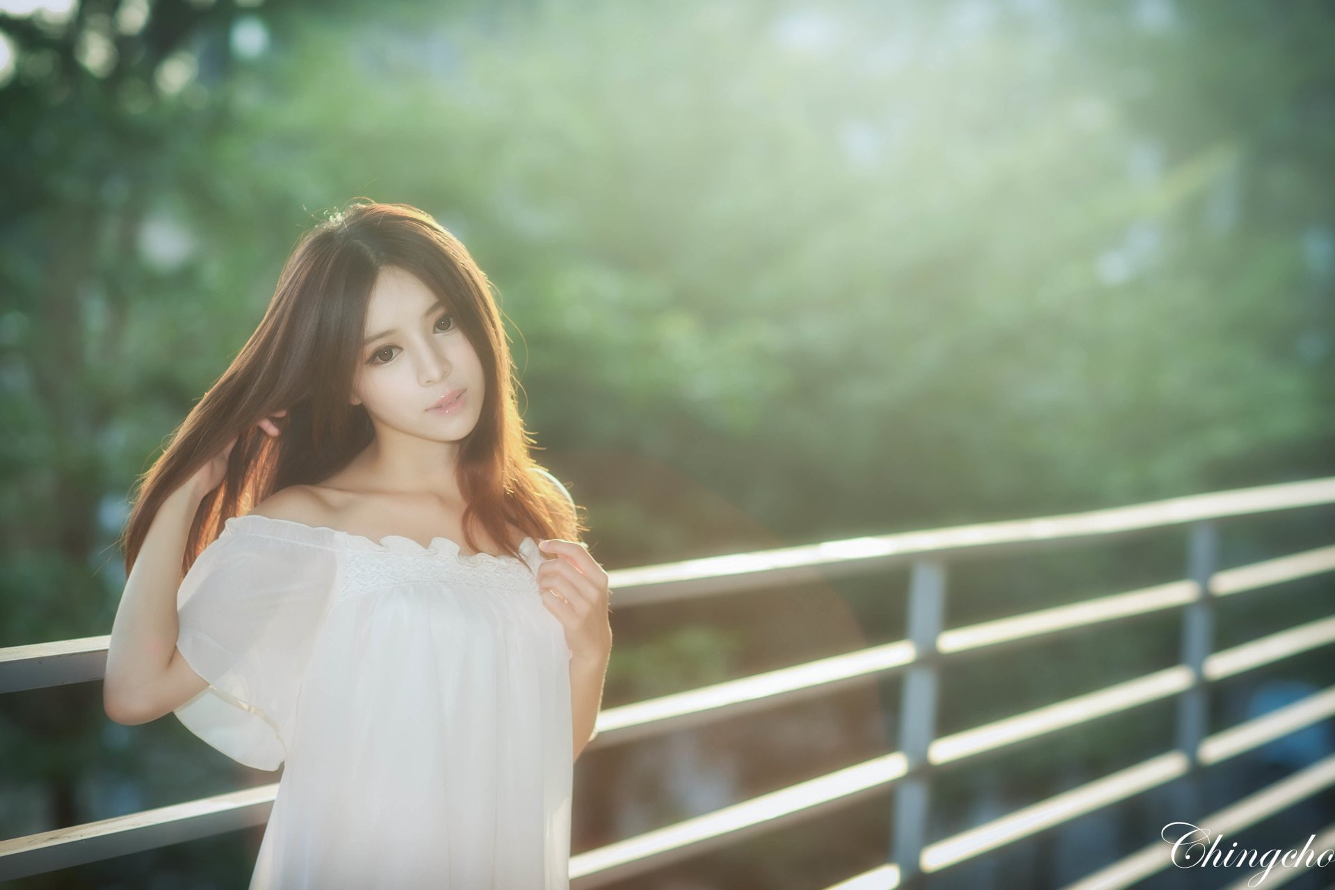 Taiwanese, Models, 1080P, Julie Chang, Asian, Girl, Bokeh, Zhang Qi Jun, HD Wallpaper