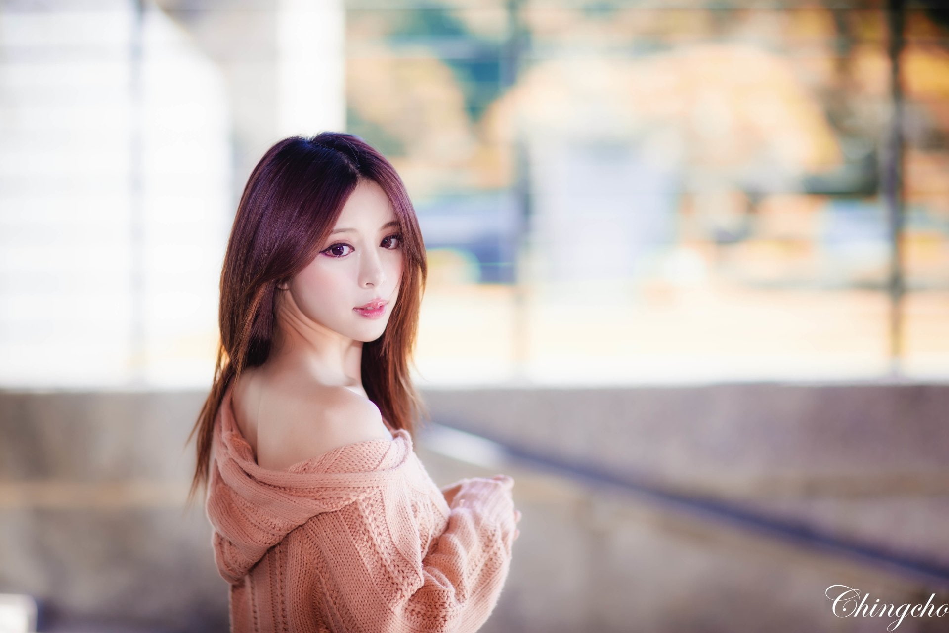 1080P, Taiwanese, Models, Girl, Face, Julie Chang, Taiwan, Asian, Zhang Qi Jun, Bokeh, HD Wallpaper