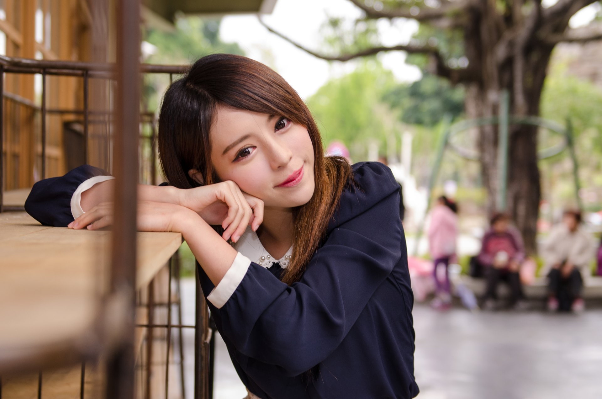 1080P, Models, Taiwanese, Asian, Girl, Smile, Model, Julie Chang, Zhang Qi Jun, HD Wallpaper