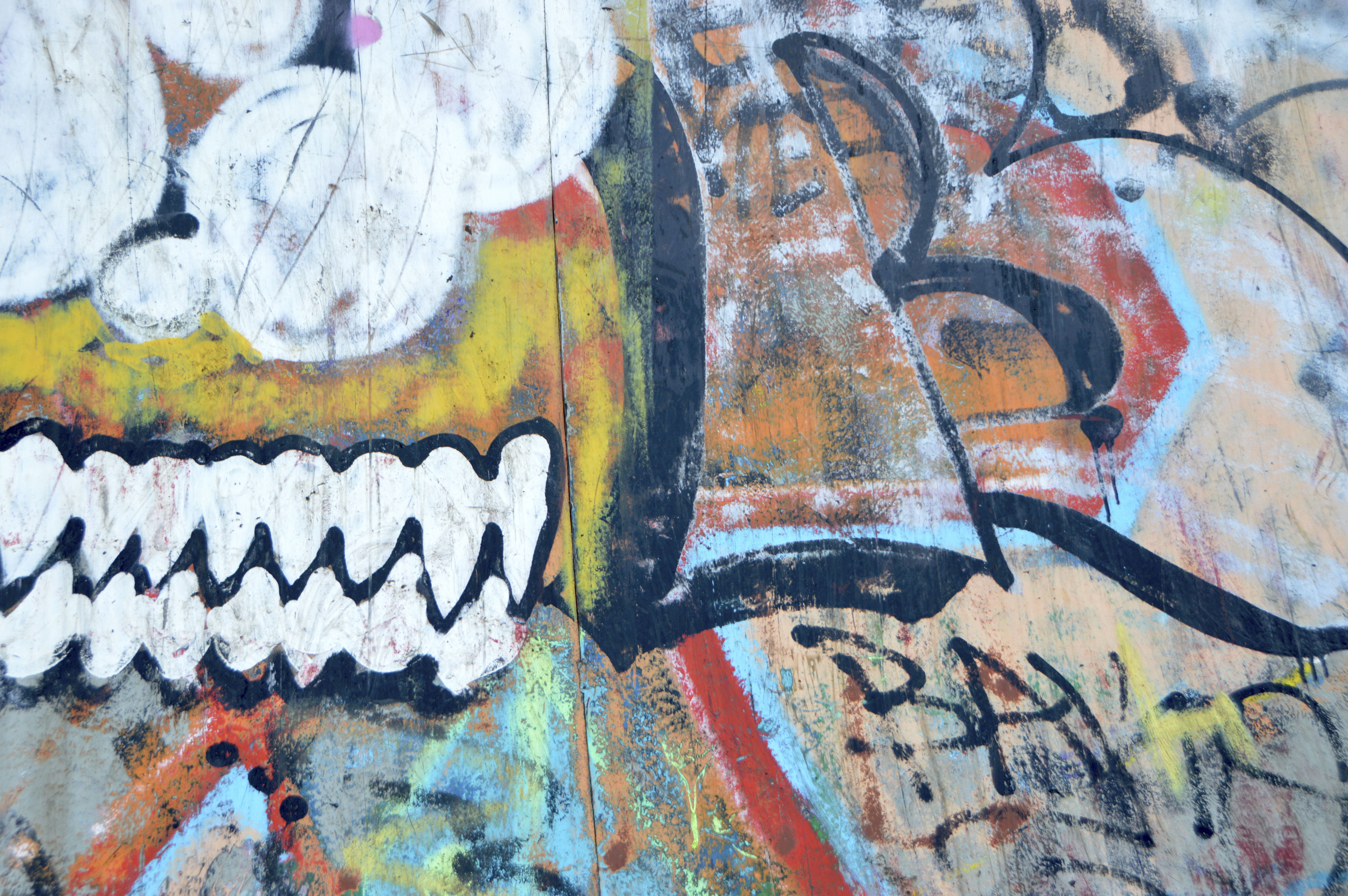 street art, old, wall, graffiti, paint, architecture, art, multi colored, backgrounds, creativity, close-up, textured, day, text, no people, 5K, full frame, HD Wallpaper