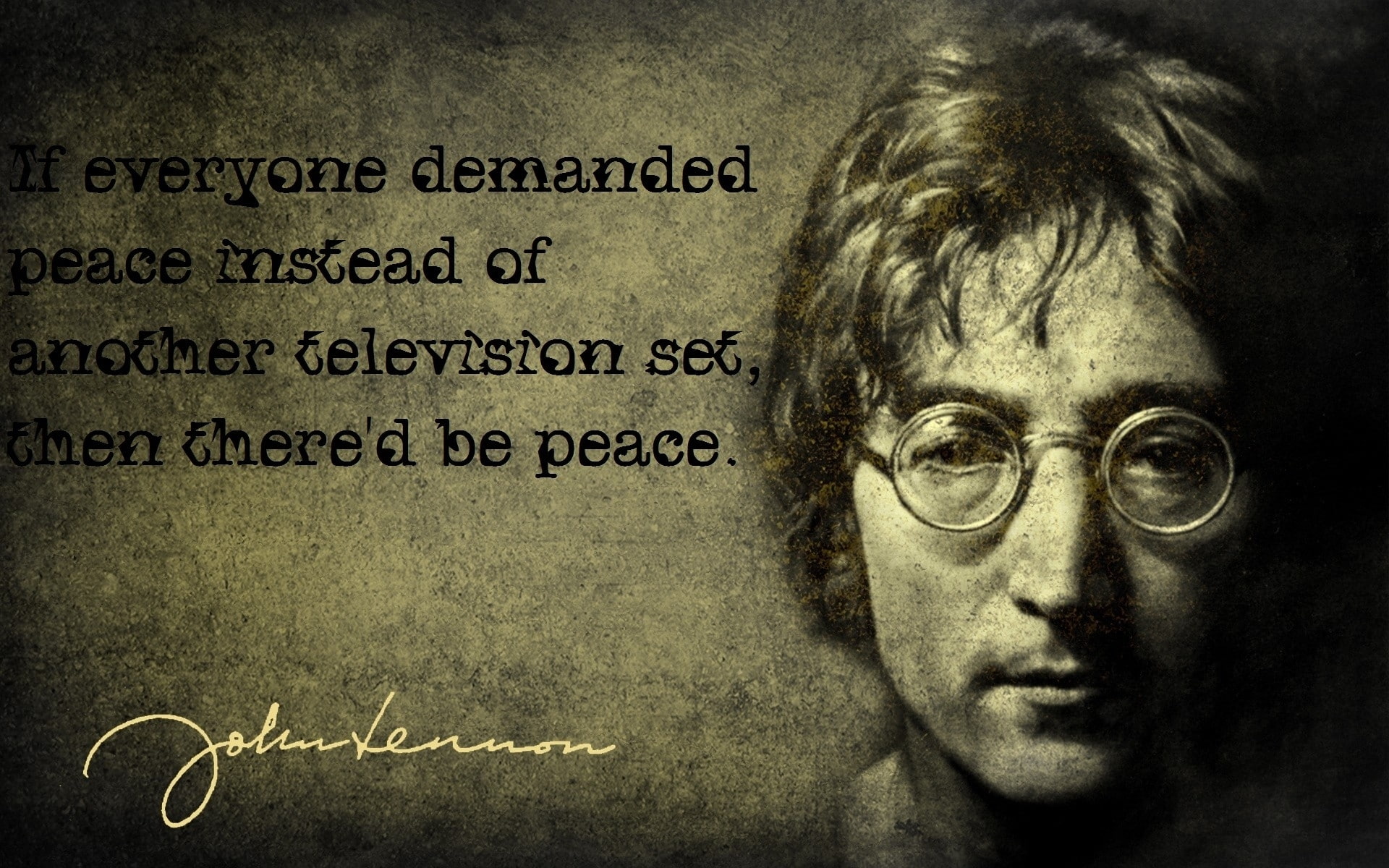 lennon, john, war, beatles, 1080P, peace, music, HD Wallpaper