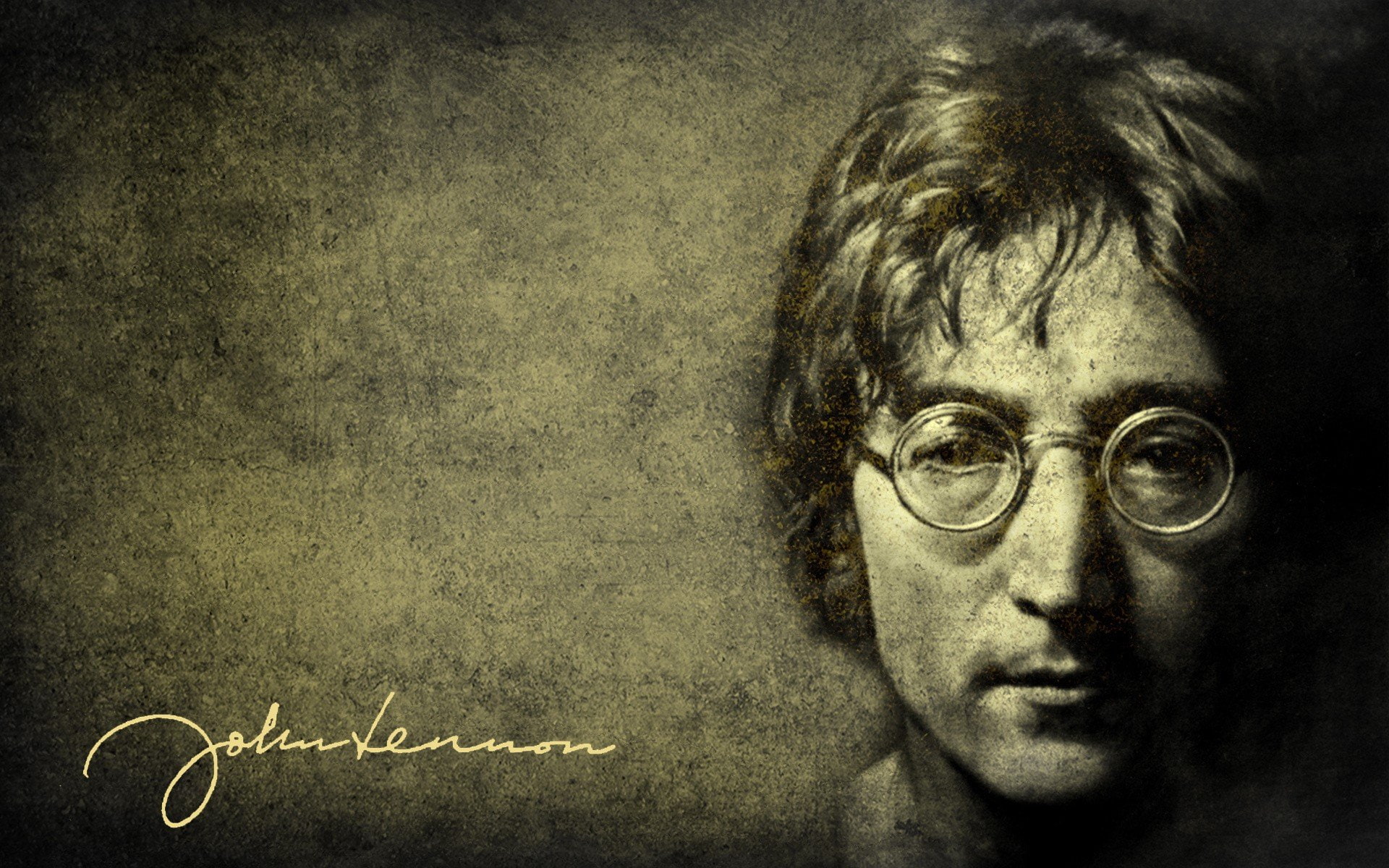 lennon, john, beatles, music, 1080P, rock, HD Wallpaper