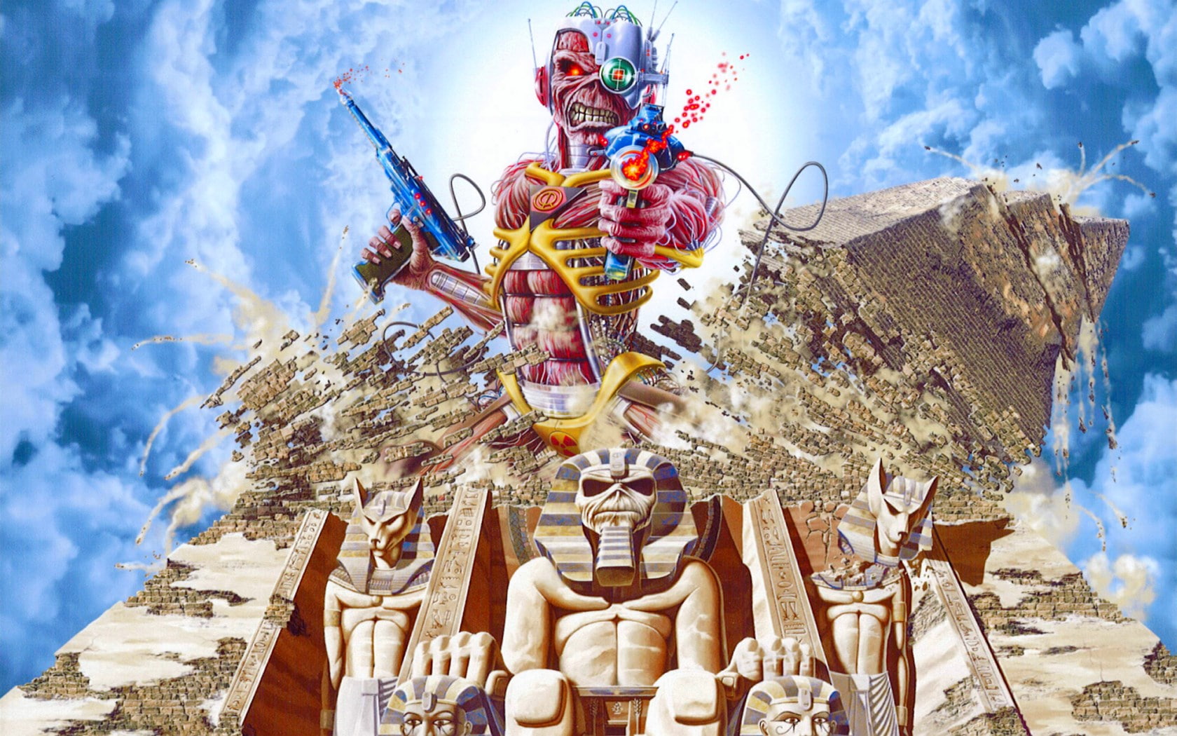 720P, low angle view, belief, iron maiden, craft, architecture, demon - fictional character, art and craft, male likeness, statue, built structure, creativity, HD Wallpaper