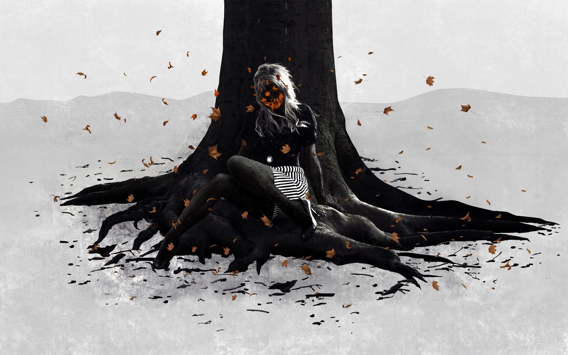 witch, mammal, sitting, animal themes, death, canine, lying down, 1080P, no people, horror, nature, people, outdoors, trunk, adult, vertebrate, females, HD Wallpaper