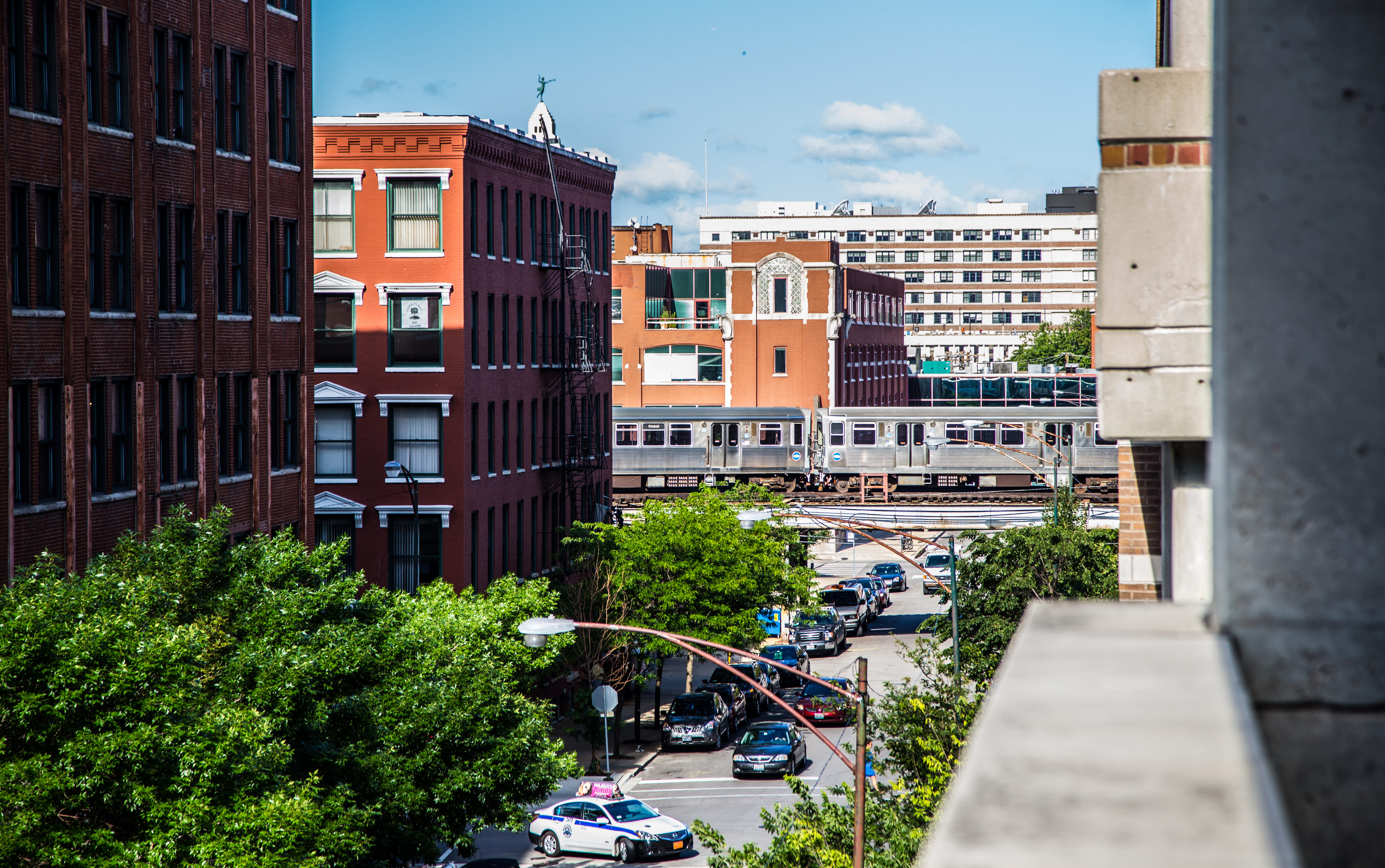 transportation, high angle view, subway, built structure, road, outdoors, nature, land vehicle, plant, place, 5K, united states, residential district, HD Wallpaper
