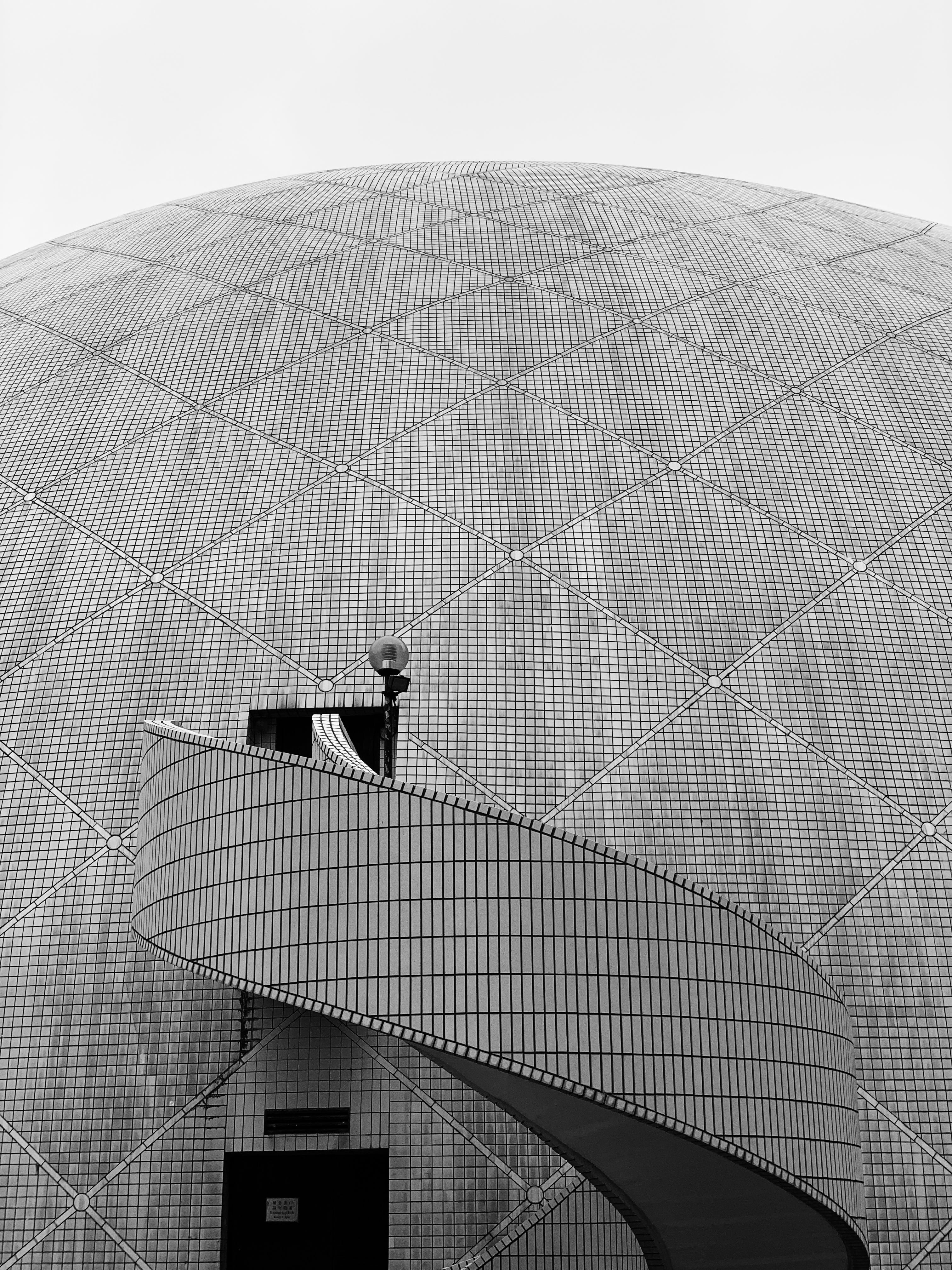 arena, outdoors, travel, people, staircase, pattern, 4K, men, modern, day, building, low angle view, travel destinations, bulding, unrecognizable person, Phone HD Wallpaper