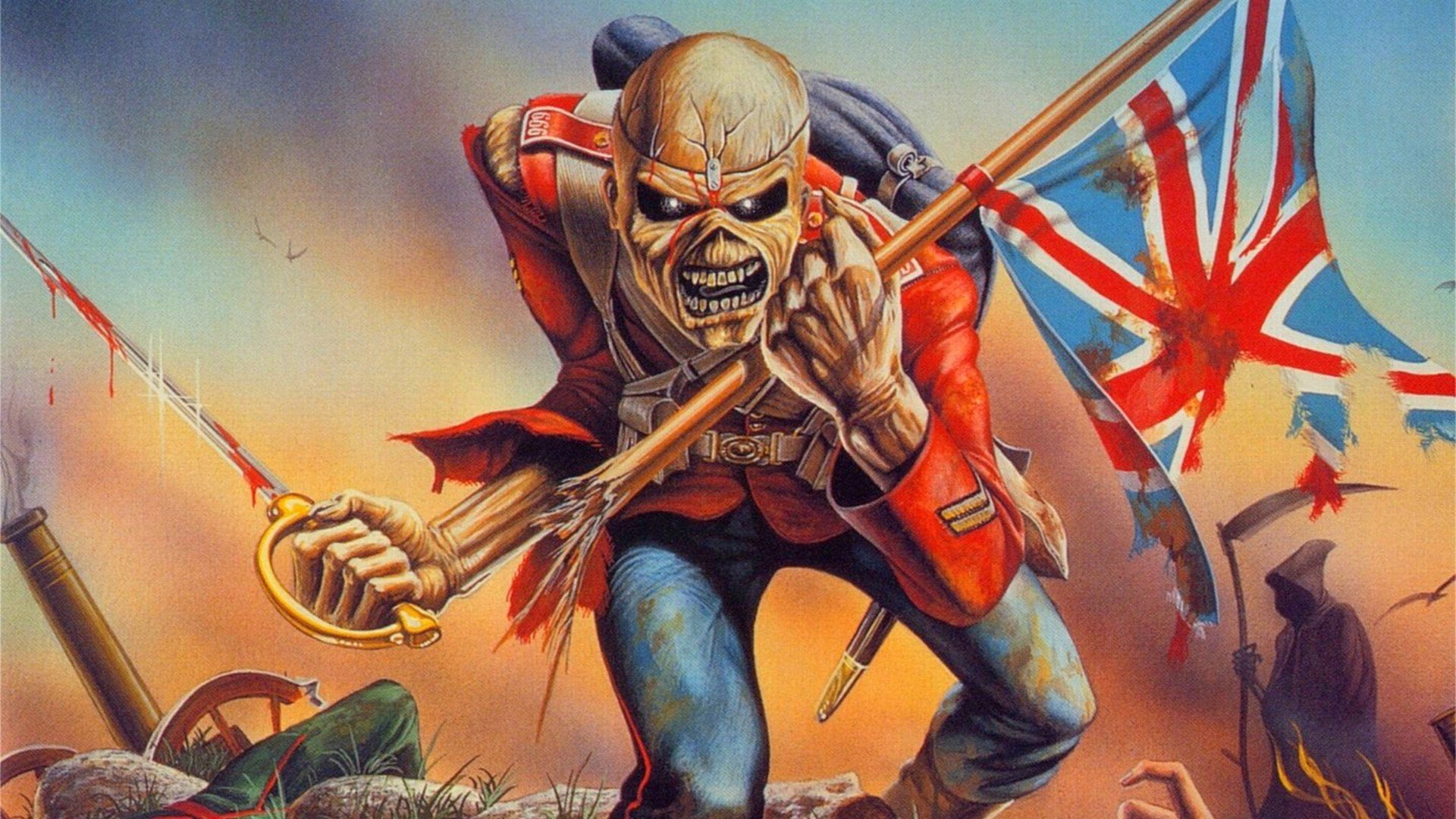 science, creativity, 1080P, clothing, occupation, iron maiden eddie union jack, adult, art and craft, architecture, disguise, people, human body part, HD Wallpaper